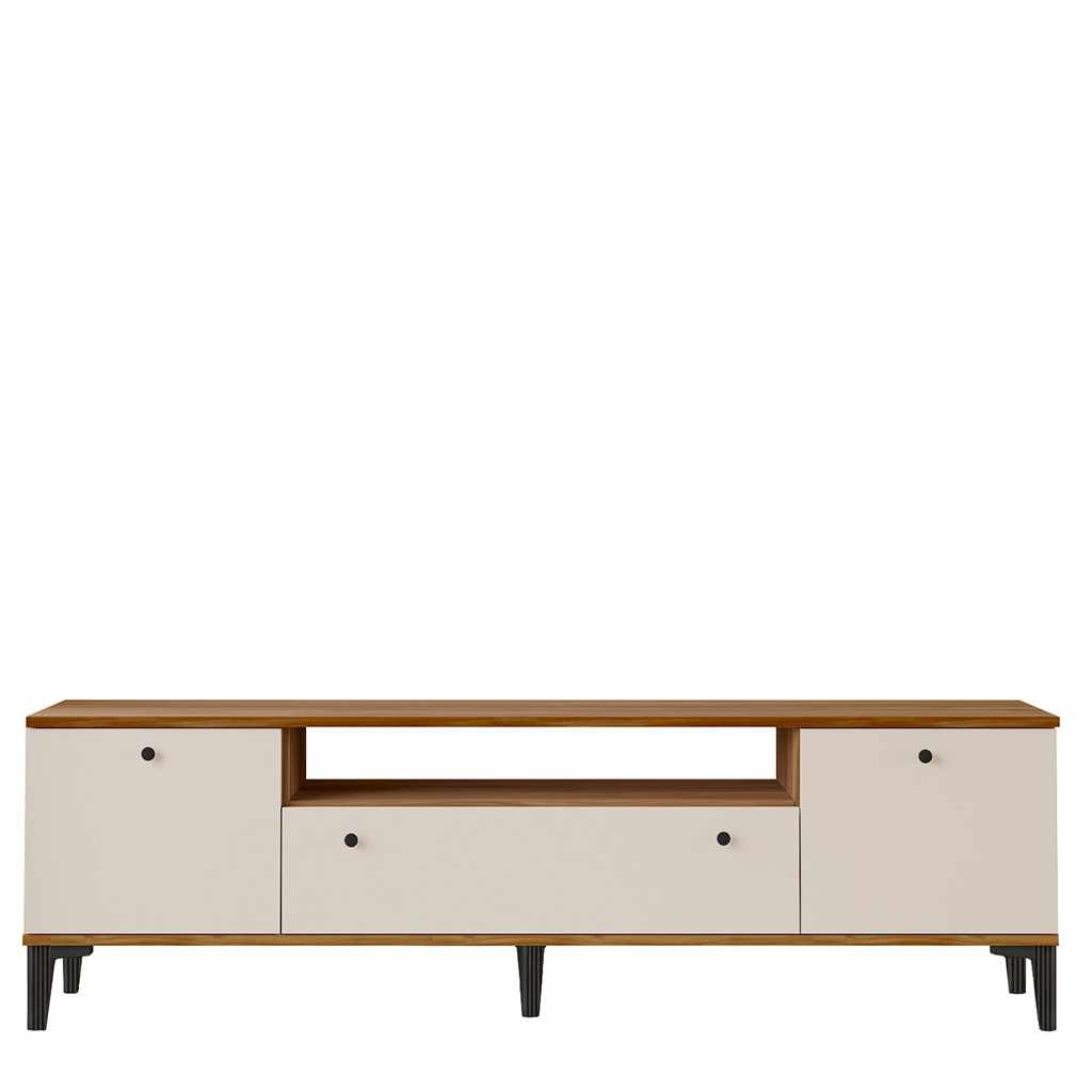 Comoda TV Vıs1-Cka, 180 x 55 x 44,5 cm, nuc, PAL melaminat, capacitate 50 kg — imaginea 2