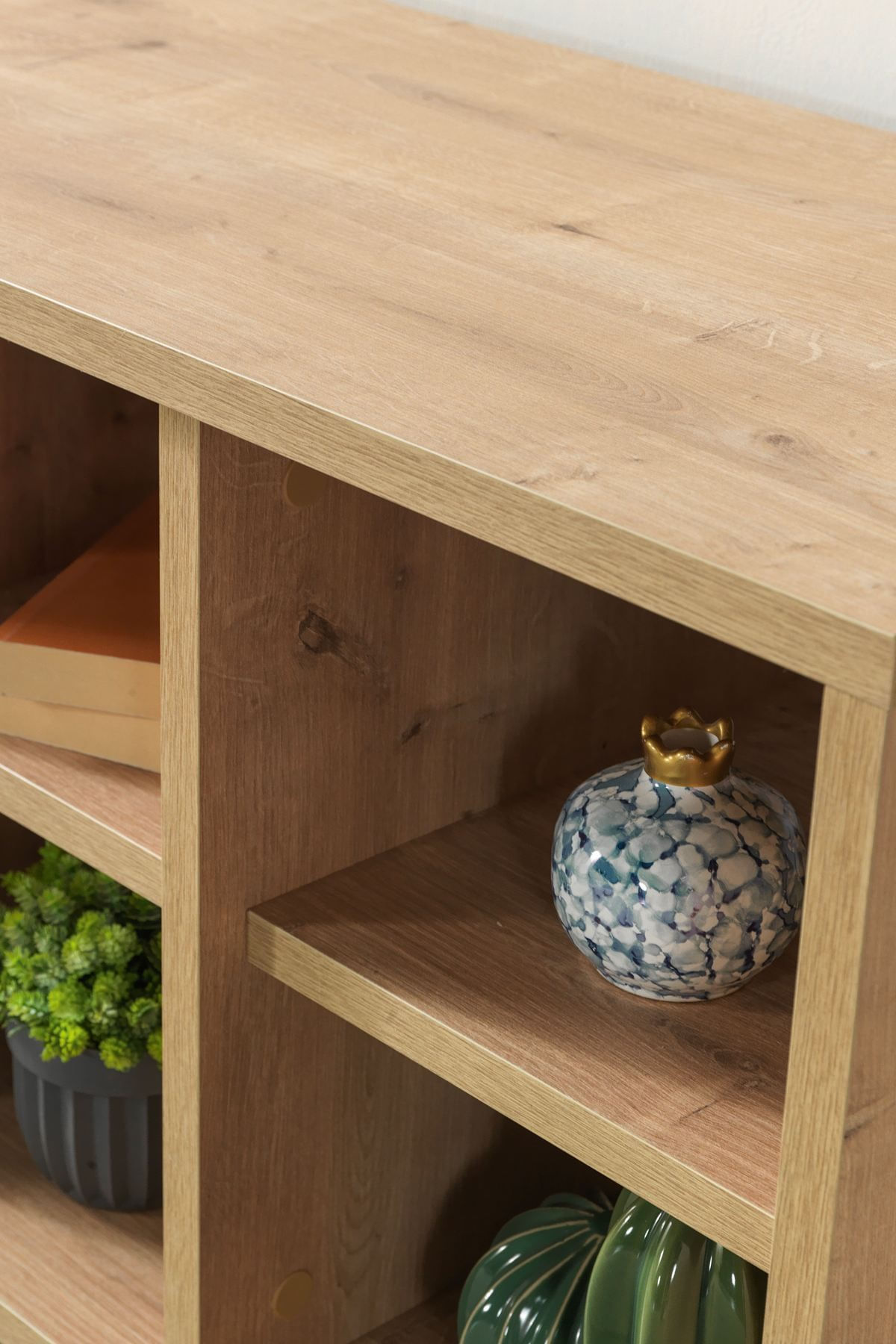 Comoda TV Şile 3110, 100 x 60 x 35 cm, stejar safir, PAL melaminat — imaginea 2
