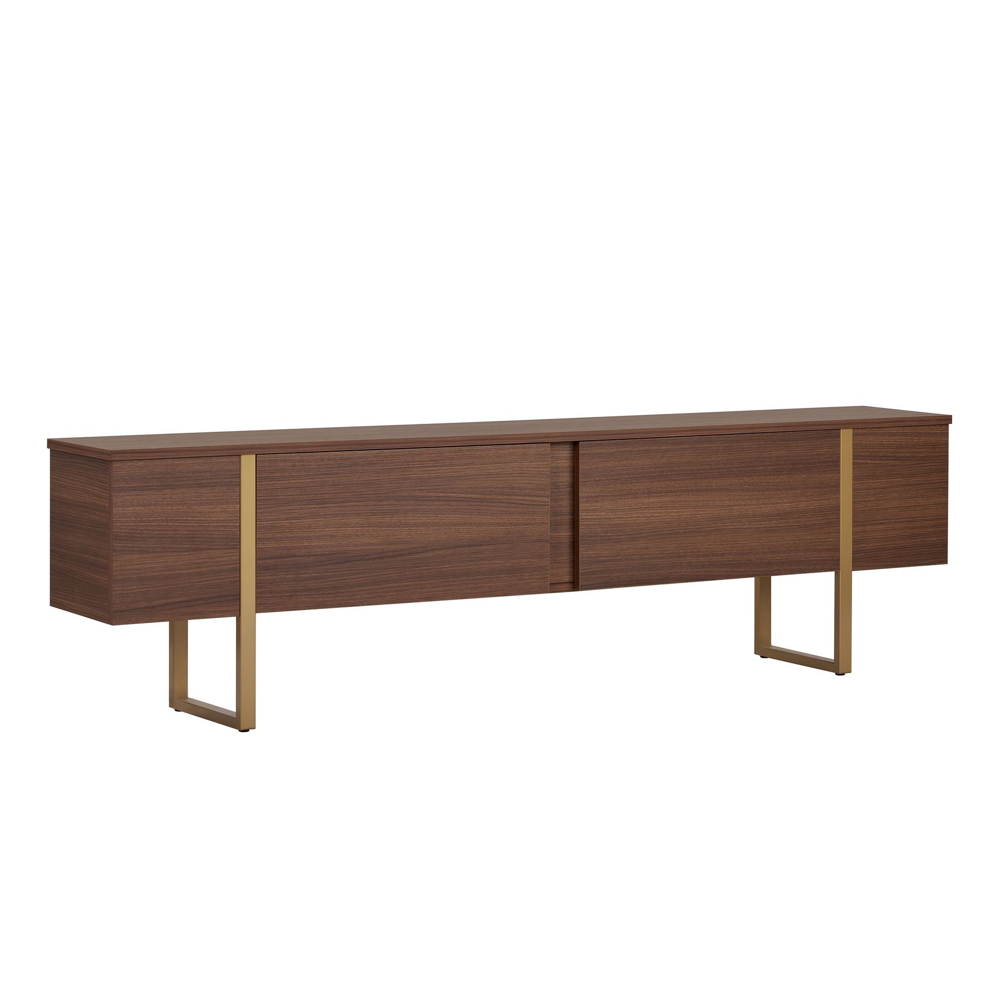 Comoda TV Onera, 180 x 50 x 30 cm, milano nuc auriu, PAL melaminat, milano nuc / gold — imaginea 3