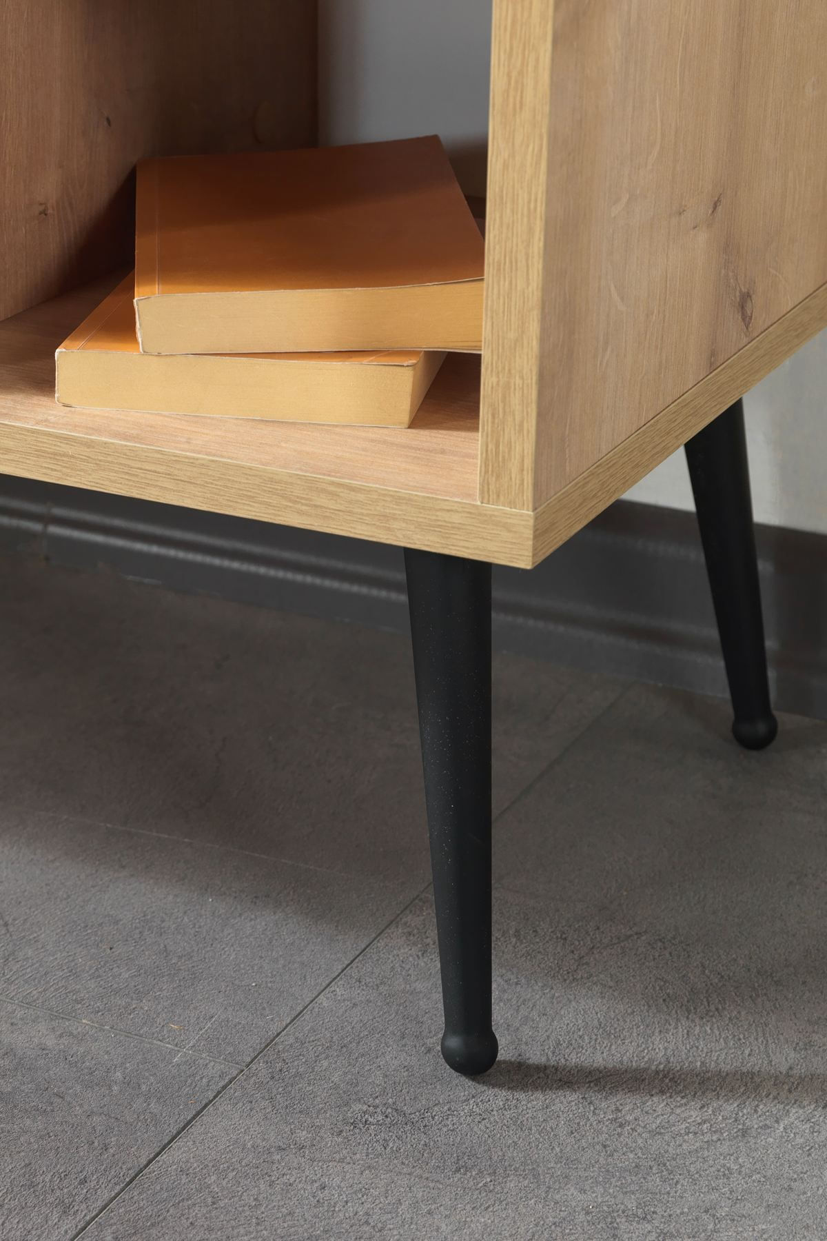 Comoda TV Şile 3108, 100 x 60 x 35 cm, stejar safir, PAL melaminat — imaginea 5