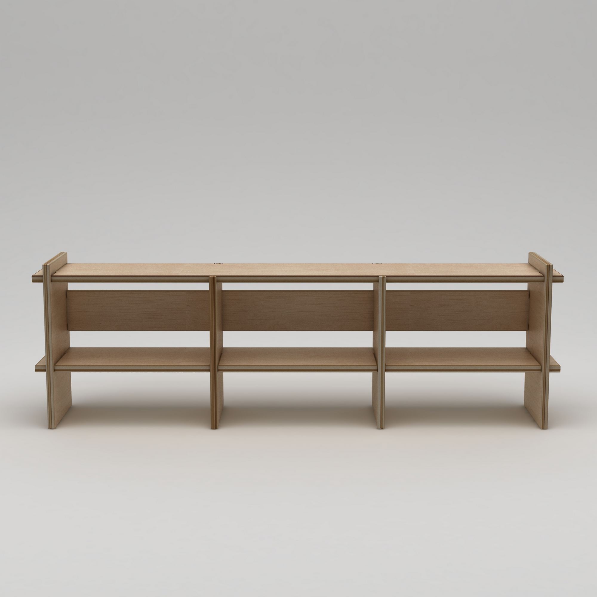 Comoda TV Lucis, natural lemn, lemn, capacitate 120 kg — imaginea 2