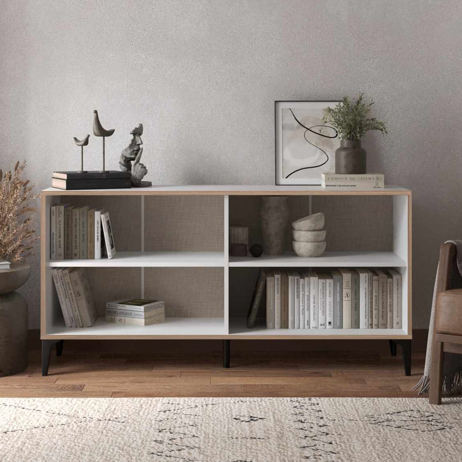 Bufet Arden, 160 x 80 x 44 cm, alb, PAL melaminat — imaginea 9