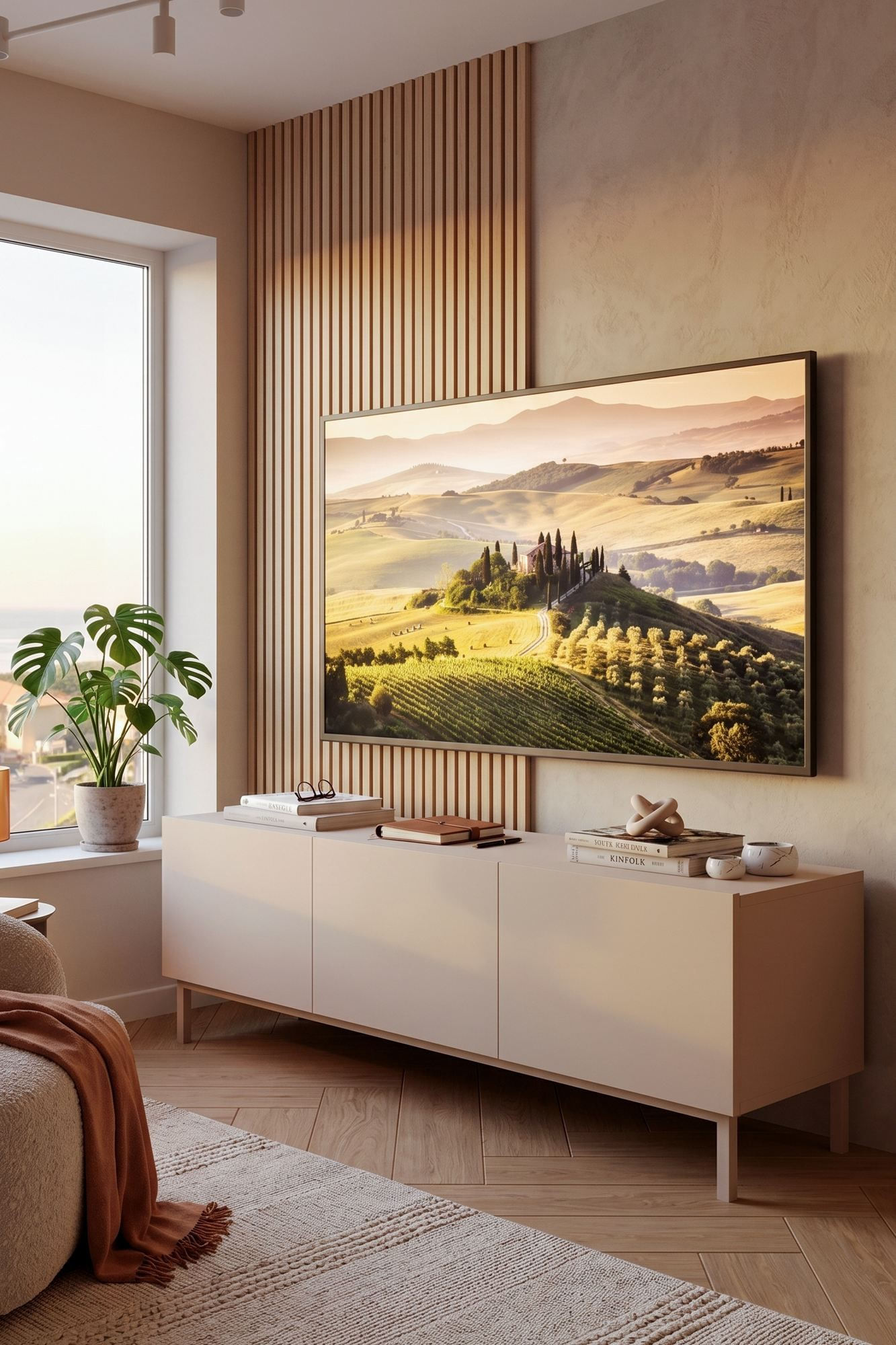 Comoda TV Coast - CO2-CO, 150 x 47,3 x 36,8 cm, sand, PAL melaminat — imaginea 7