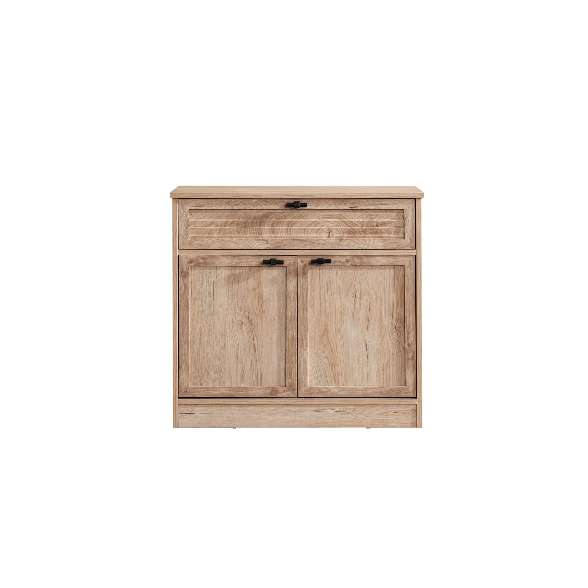 Comoda dormitor Polo, 87 x 80 x 44 cm, maro, PAL melaminat, spatiu de depozitare, fixare pe perete — imaginea 7