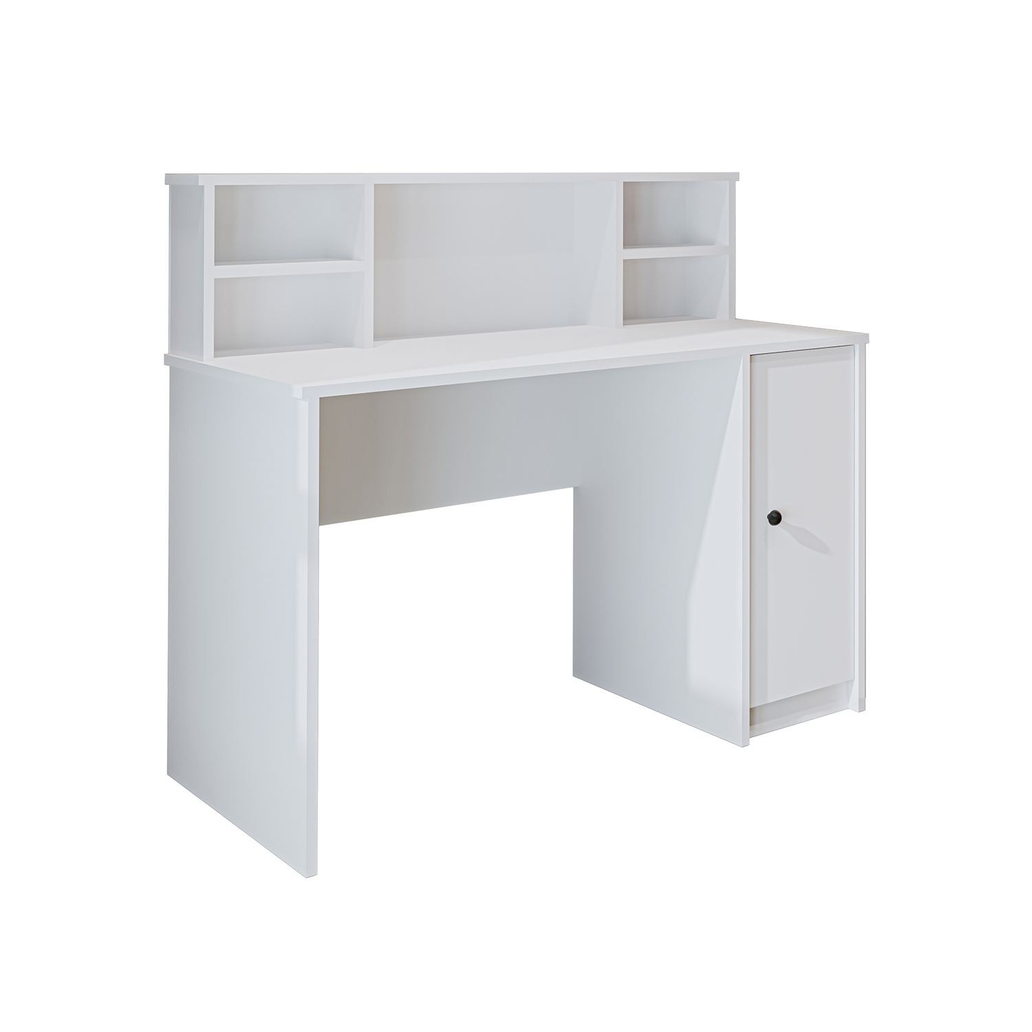 Birou 2638, 120 x 105,8 x 55 cm, alb, PAL melaminat — imaginea 3