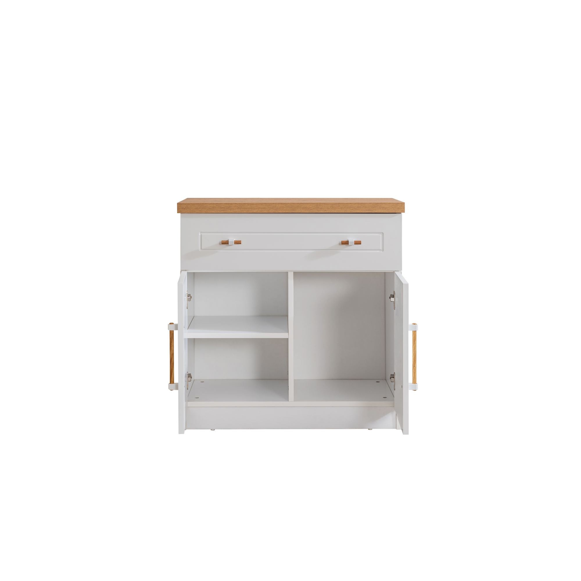Comoda dormitor Vita Bohem, 80 x 80 x 45 cm, alb, PAL melaminat, spatiu de depozitare, fixare pe perete — imaginea 2