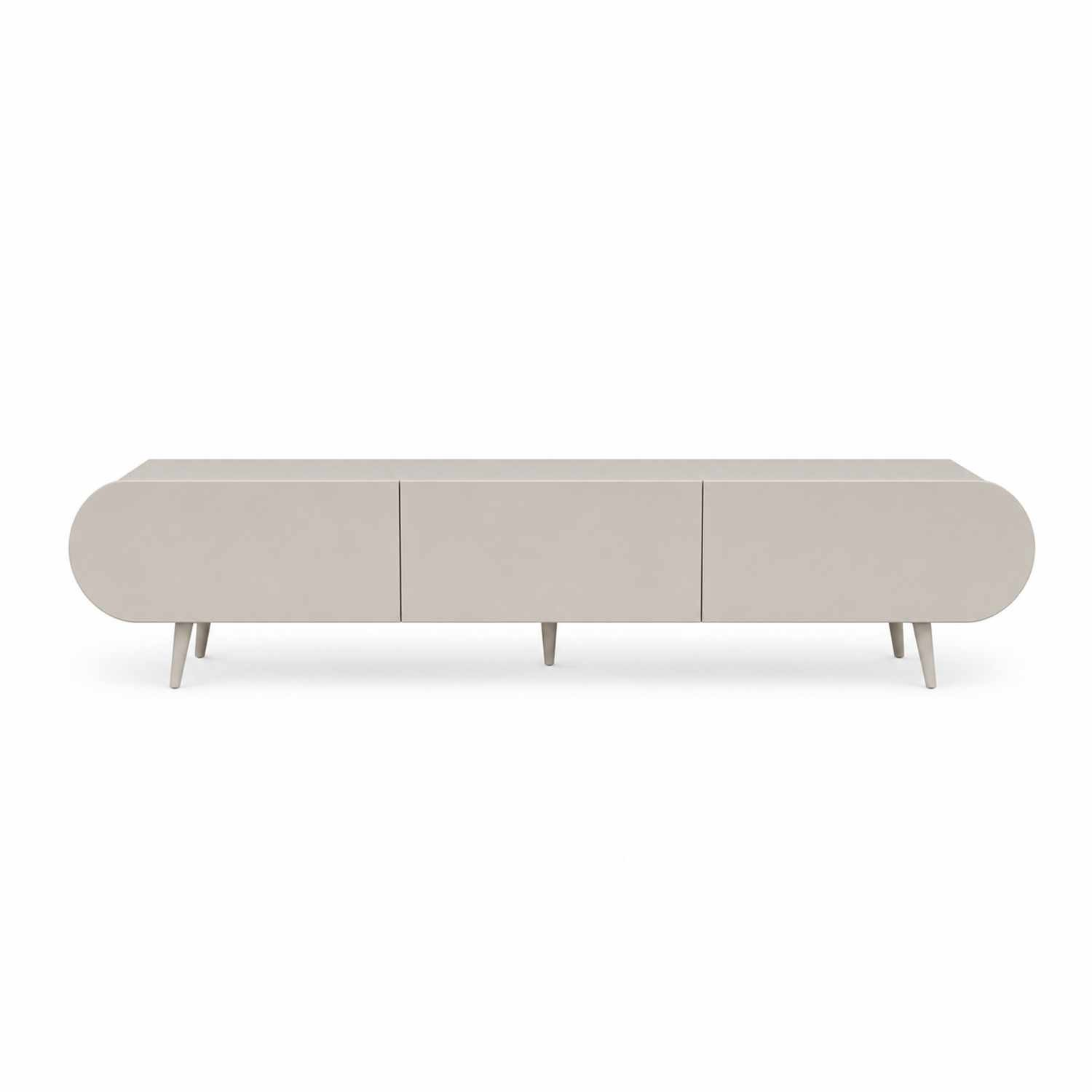 Comoda TV Regulus 200, 200 x 49 x 30 cm, bej nisip, MDF, capacitate 29 kg, sandstone — imaginea 2