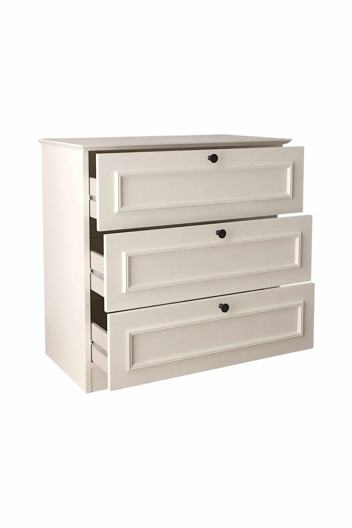 Comoda dormitor Mira, 78 x 78 x 43 cm, alb, PAL melaminat — imaginea 5
