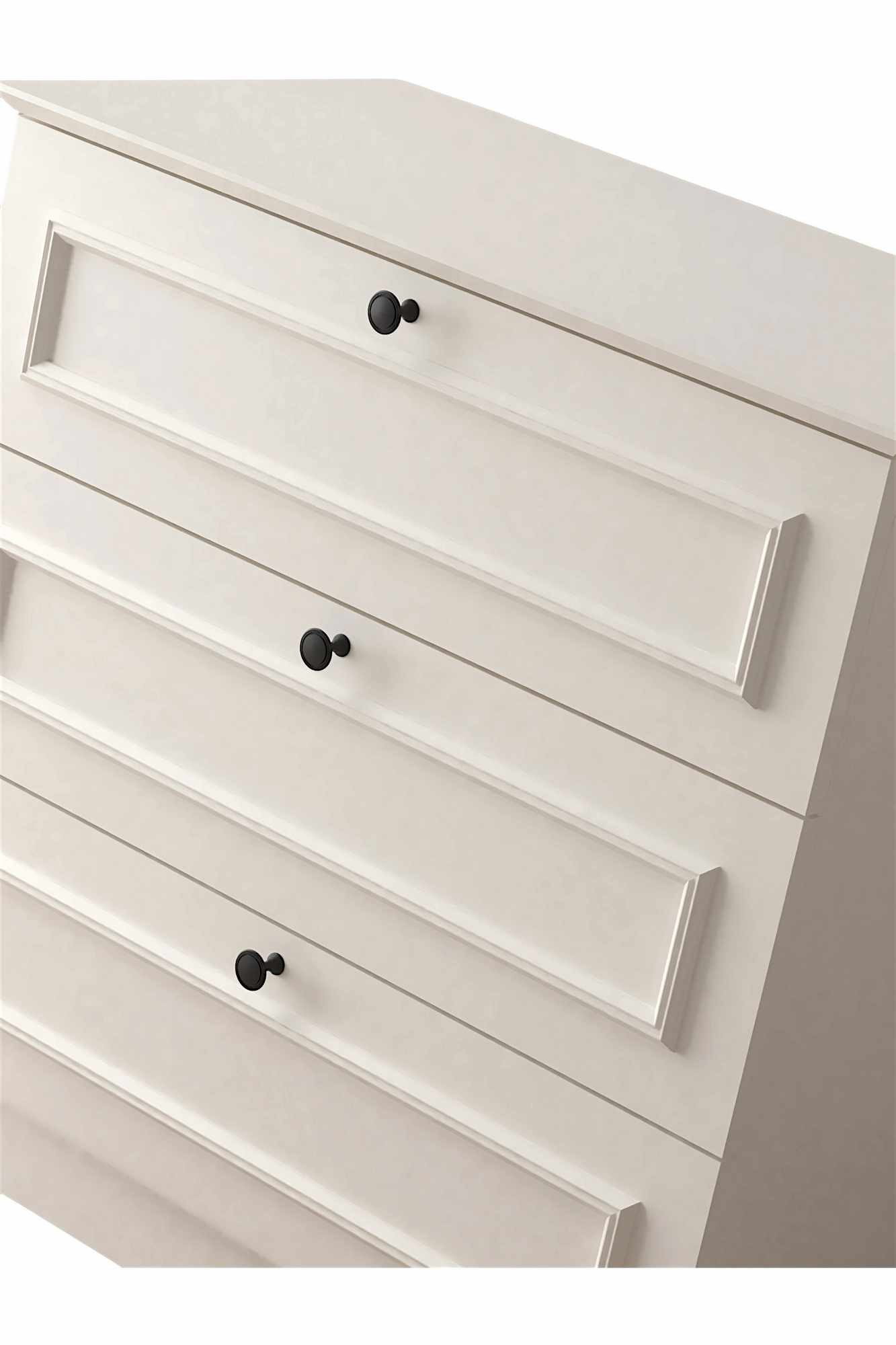Comoda dormitor Mira, 78 x 78 x 43 cm, alb, PAL melaminat — imaginea 6