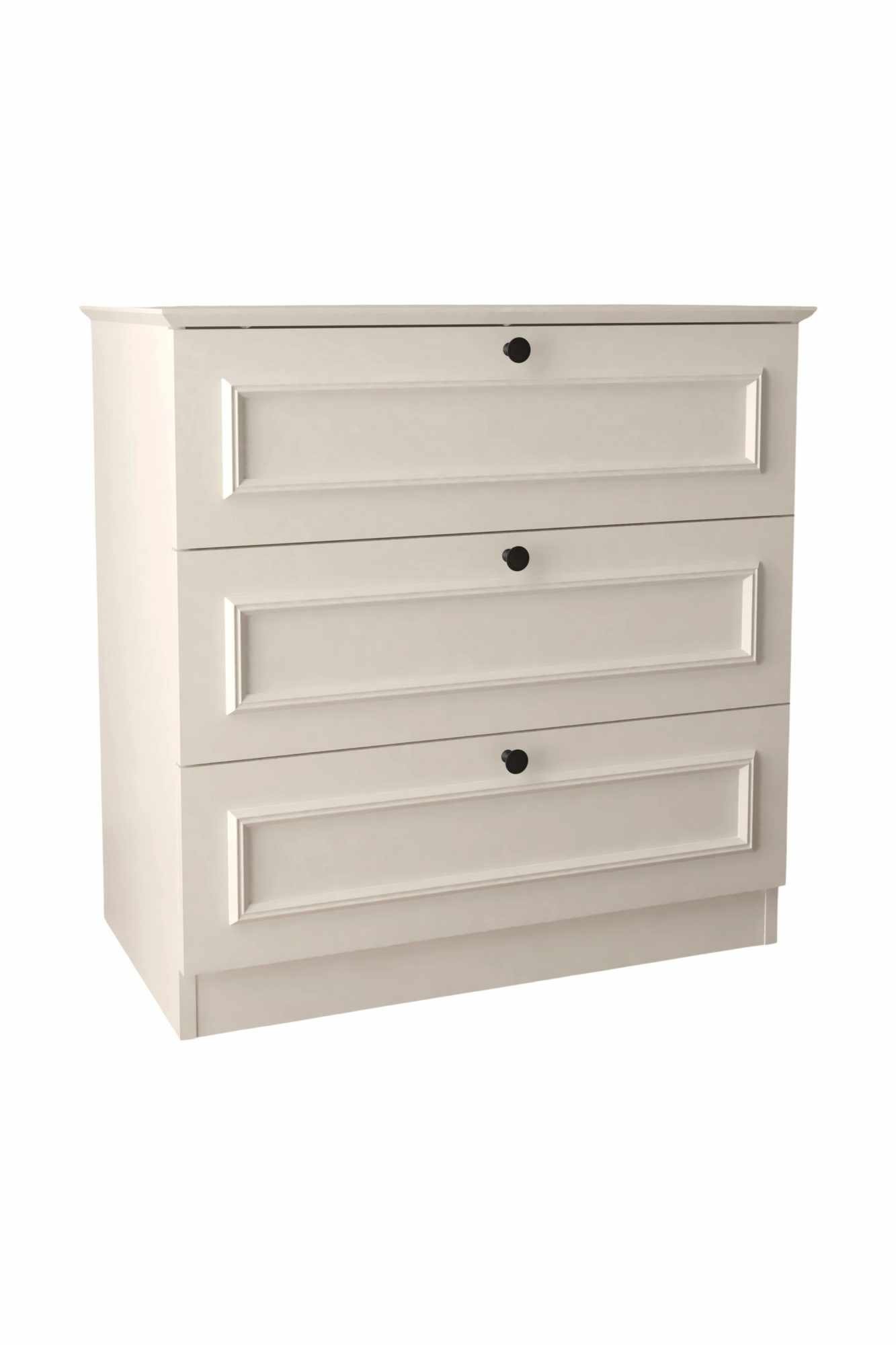 Comoda dormitor Mira, 78 x 78 x 43 cm, alb, PAL melaminat — imaginea 7