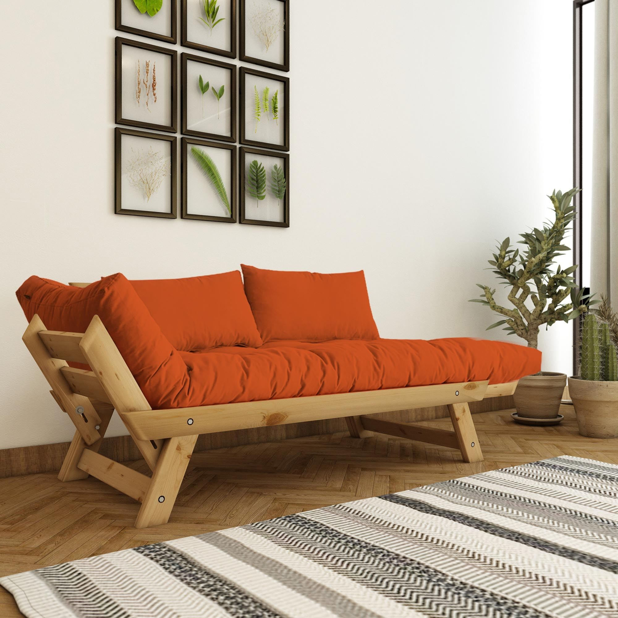 Canapea CPT8171-210, natural stejar, lemn, design modern — imaginea 4