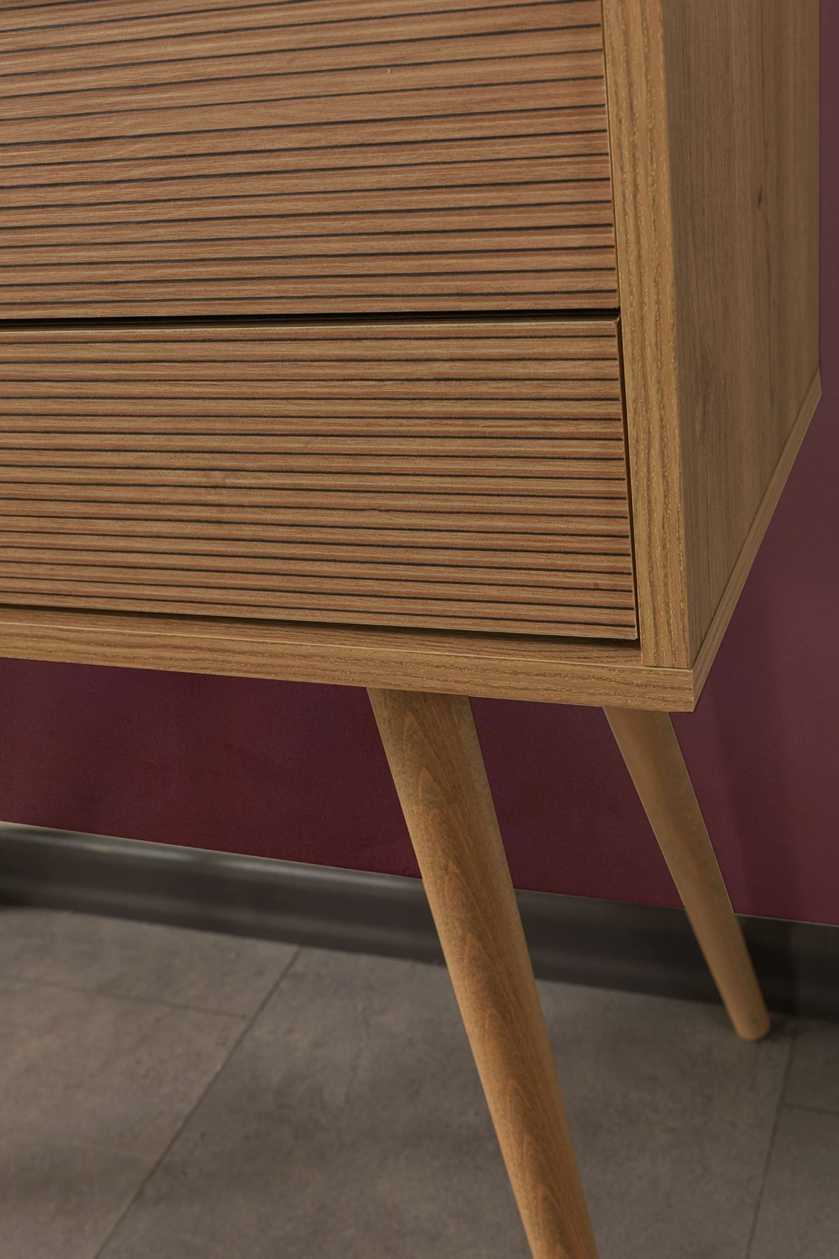 Comoda dormitor Vita 5208, 80 x 78 x 36 cm, stejar, PAL melaminat — imaginea 2