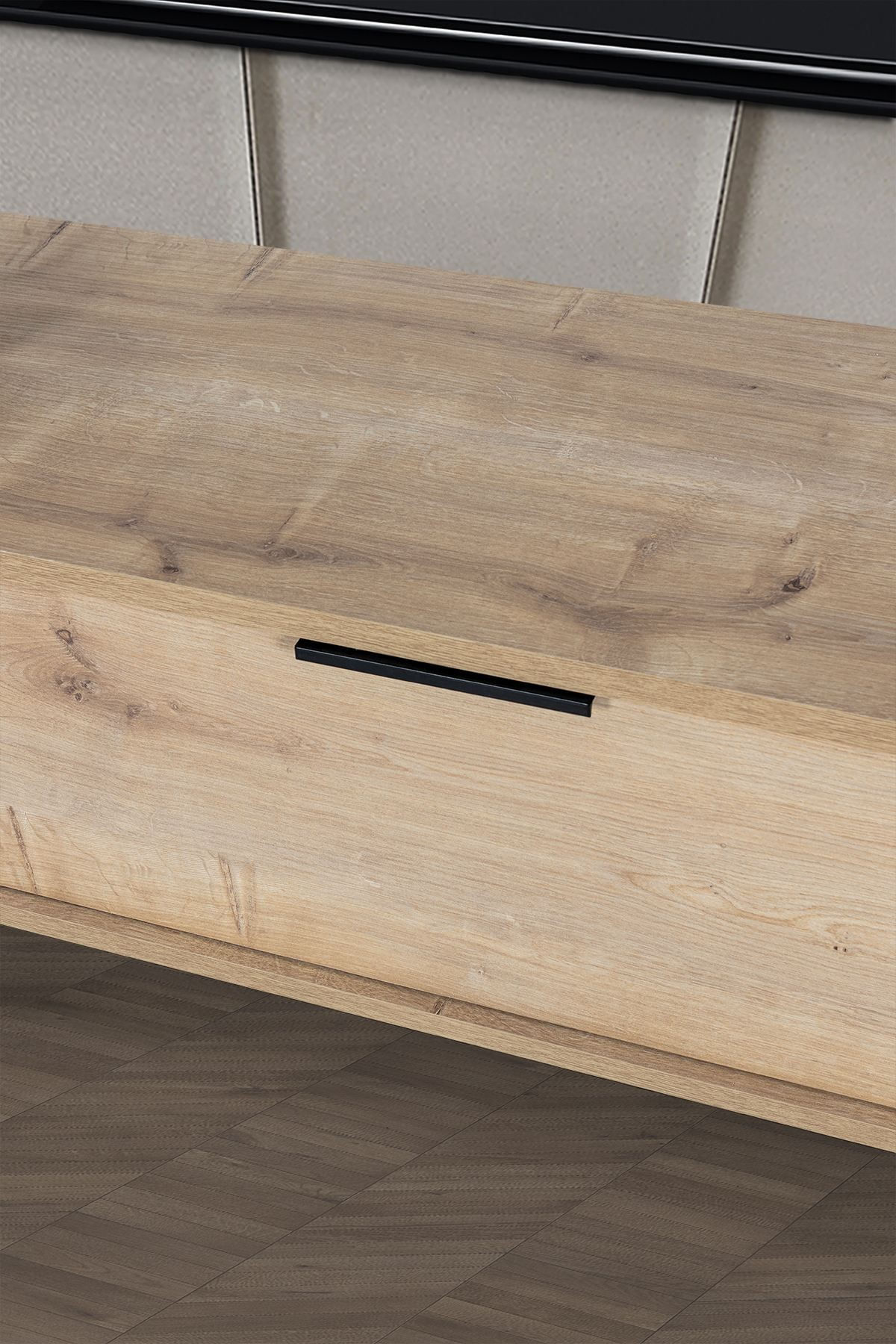 Comoda TV Mesir 3627, 160 x 47 x 35 cm, stejar safir, PAL melaminat — imaginea 5