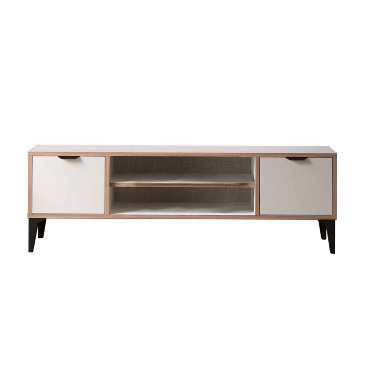 Comoda TV Arden, 140 x 46 x 35 cm, alb, PAL melaminat — imaginea 8