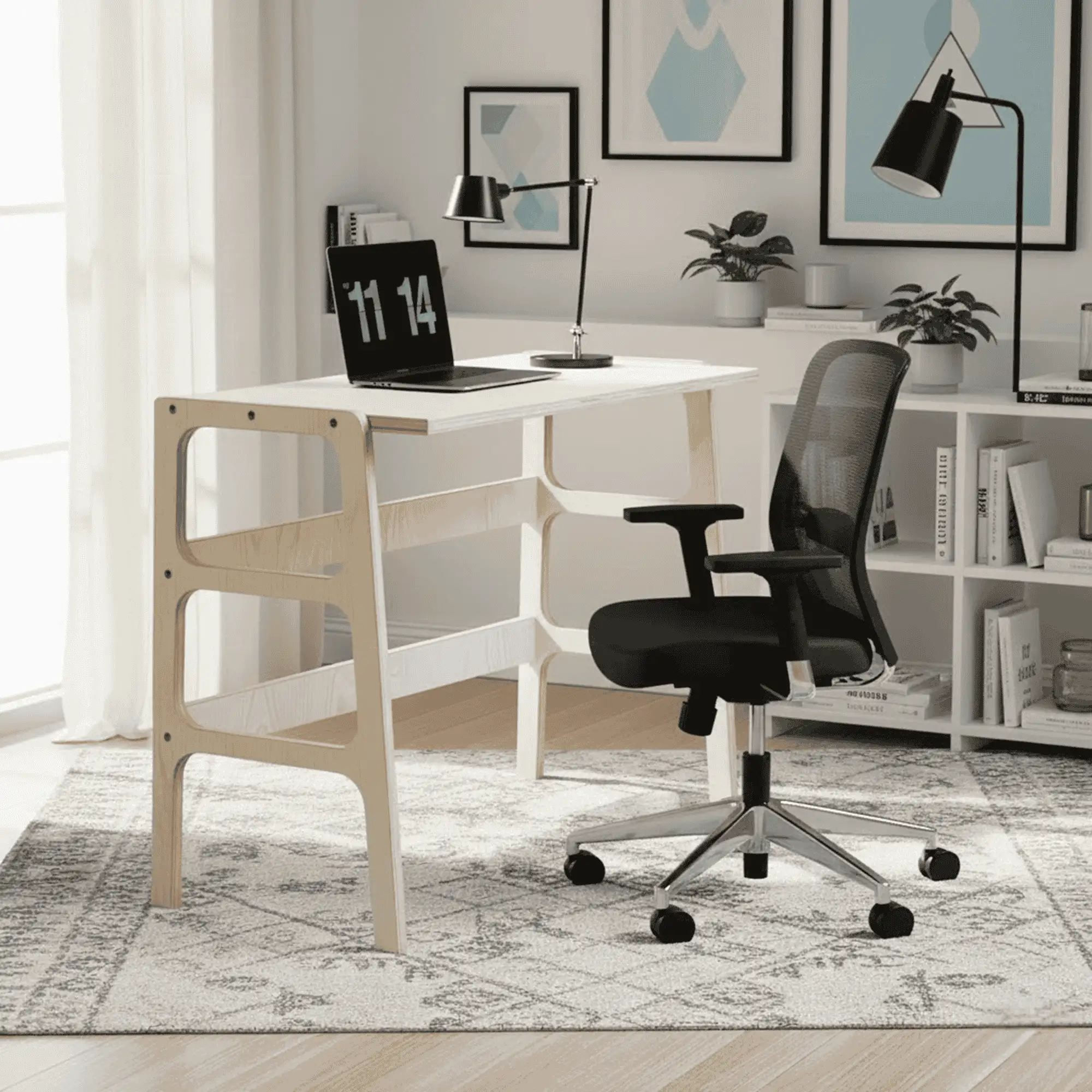 Birou CPT4838-125, 125 x 75 x 60 cm, natural, lemn — imaginea 2