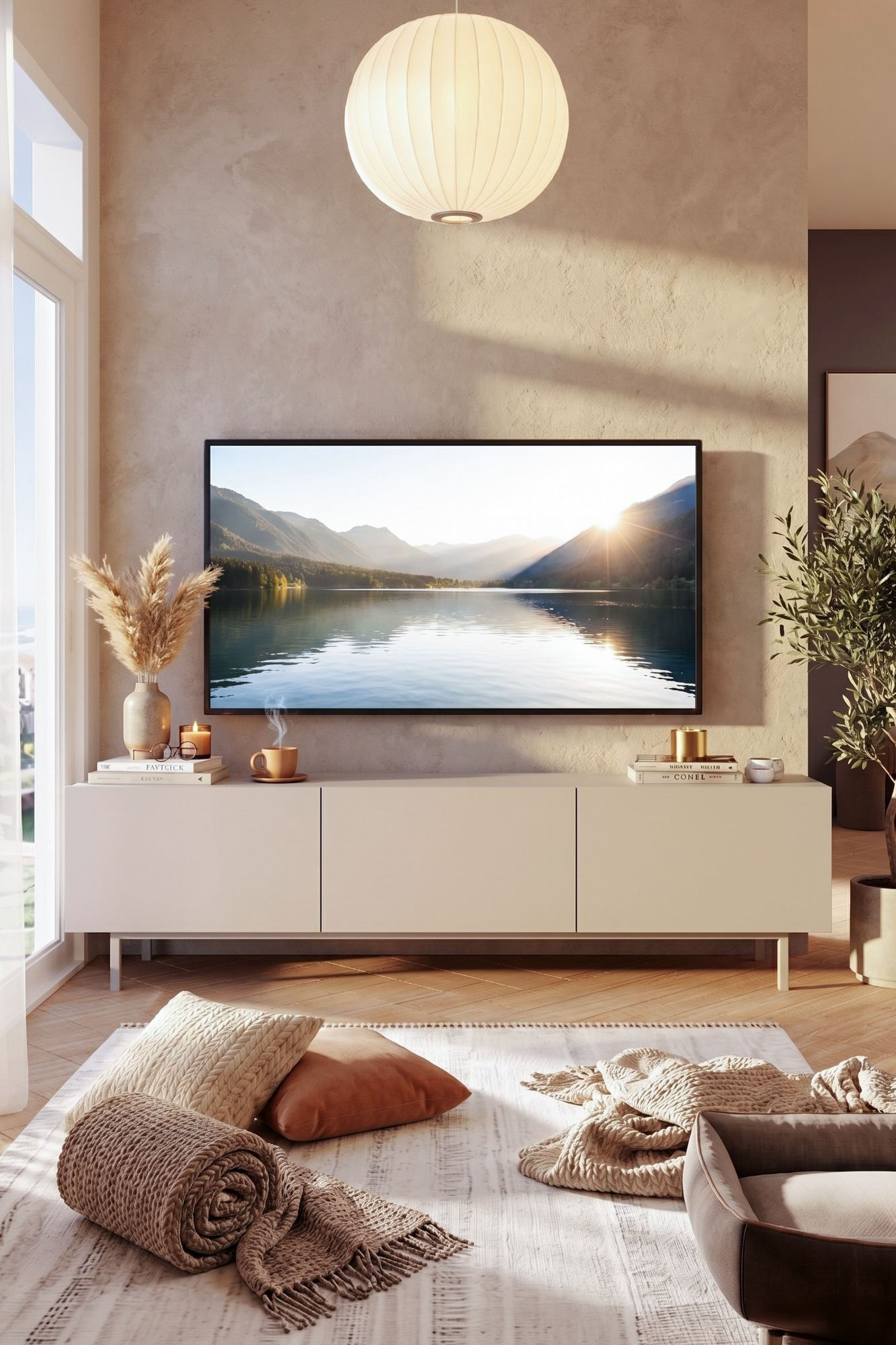 Comoda TV Coast - CO1-CO, 180 x 47,3 x 36,8 cm, sand, PAL melaminat — imaginea 4