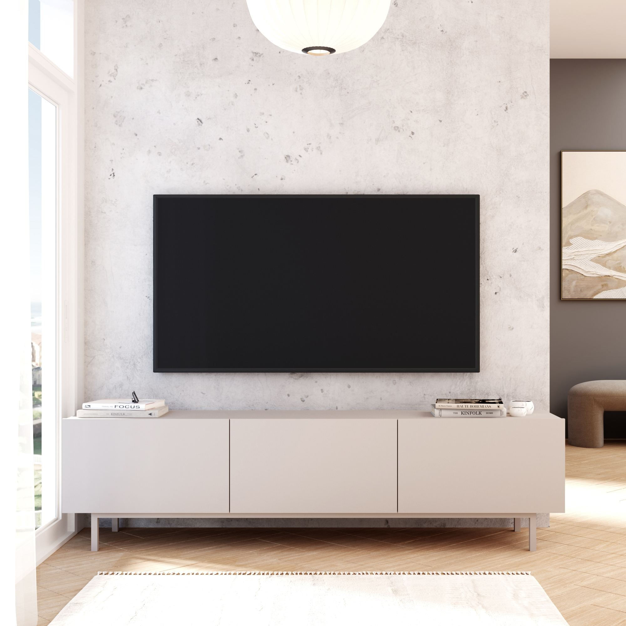 Comoda TV Coast - CO1-CO, 180 x 47,3 x 36,8 cm, sand, PAL melaminat — imaginea 6