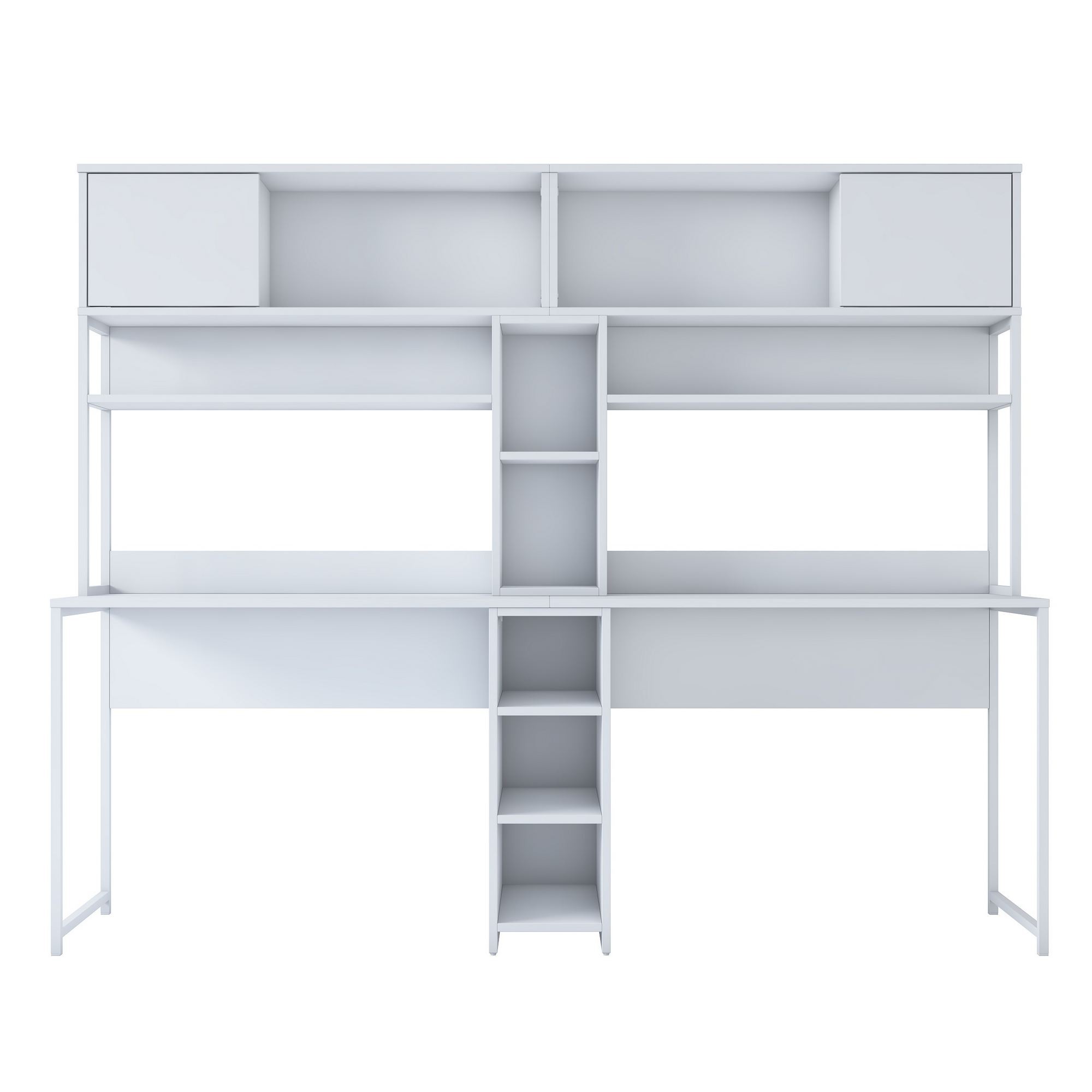 Birou HA129, 210 x 170,5 x 50 cm, alb, PAL — imaginea 2