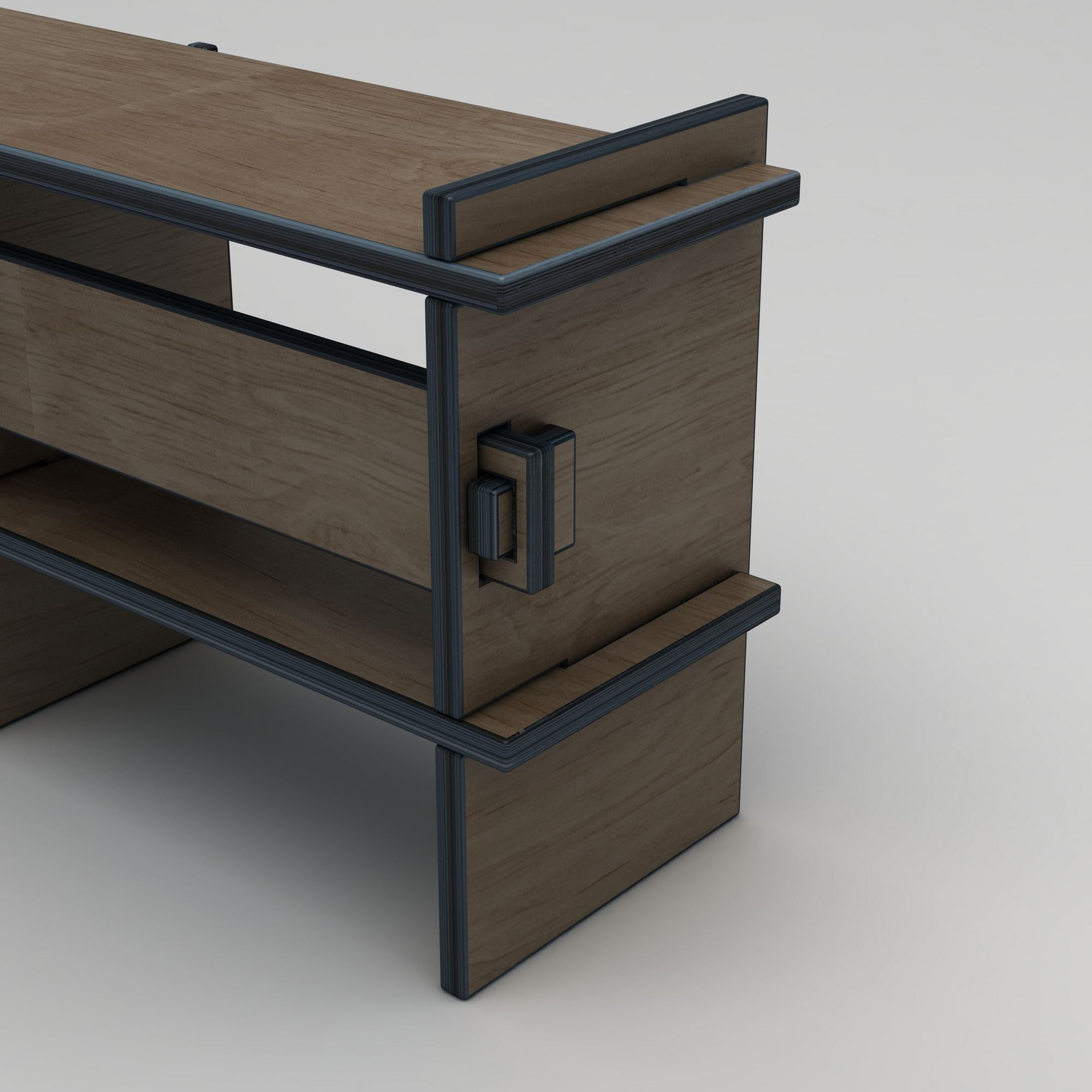 Comoda TV Umbra, nuc, lemn, capacitate 120 kg — imaginea 4