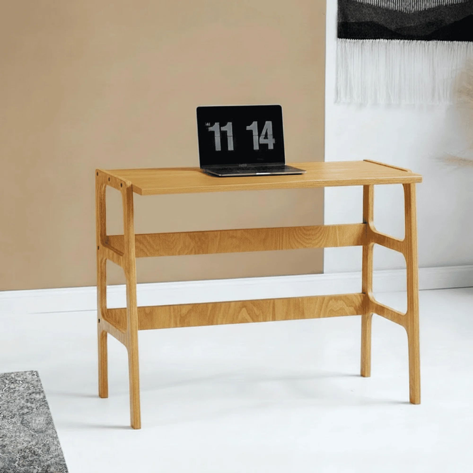 Birou CPT4632-125, 125 x 75 x 60 cm, tec, lemn — imaginea 2