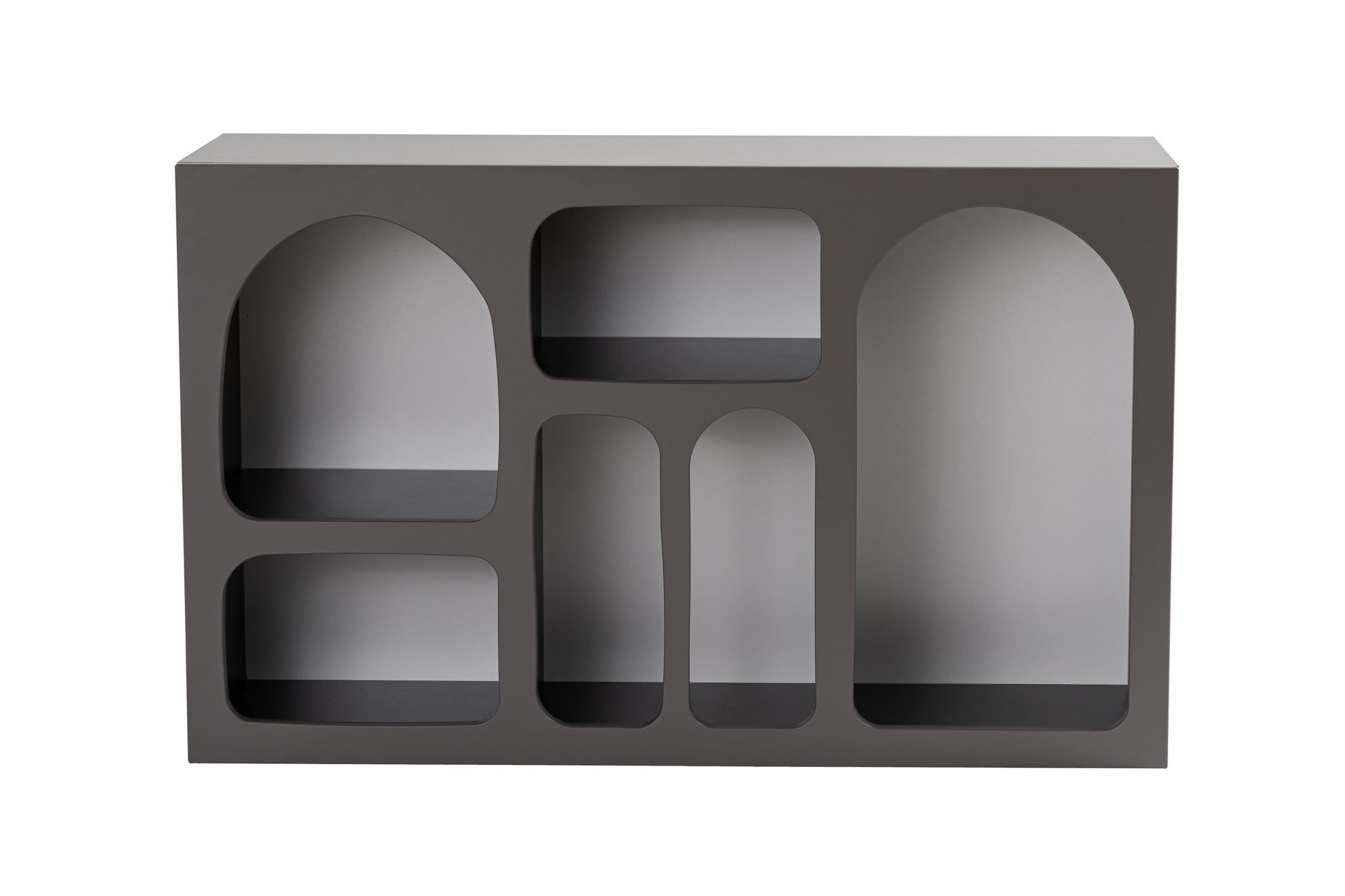 Consola Liva 120, 120 x 74 x 37 cm, PAL melaminat, antracit — imaginea 2