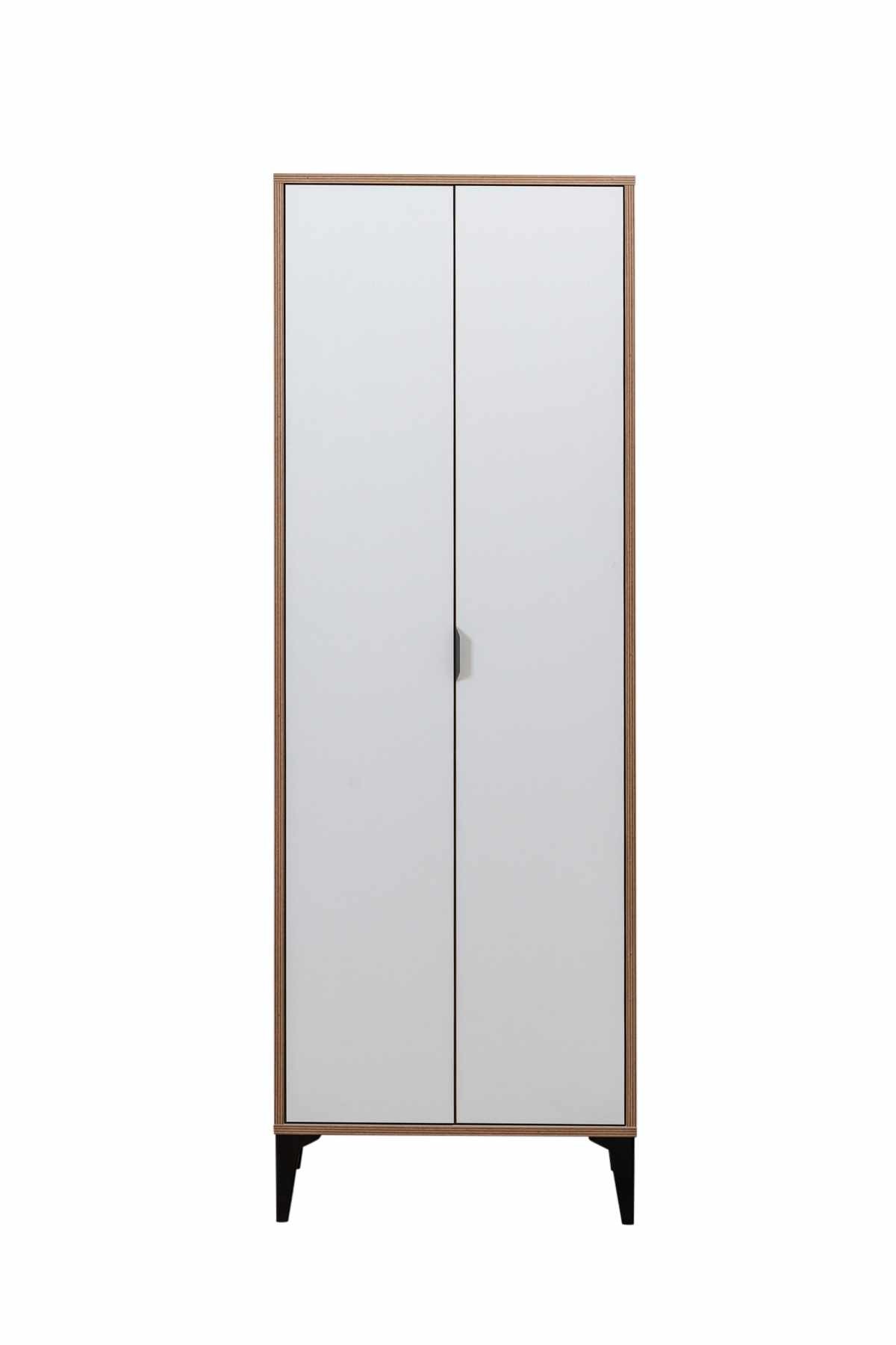 Dulap Arden, 65 x 190 x 37 cm, alb, PAL melaminat — imaginea 2