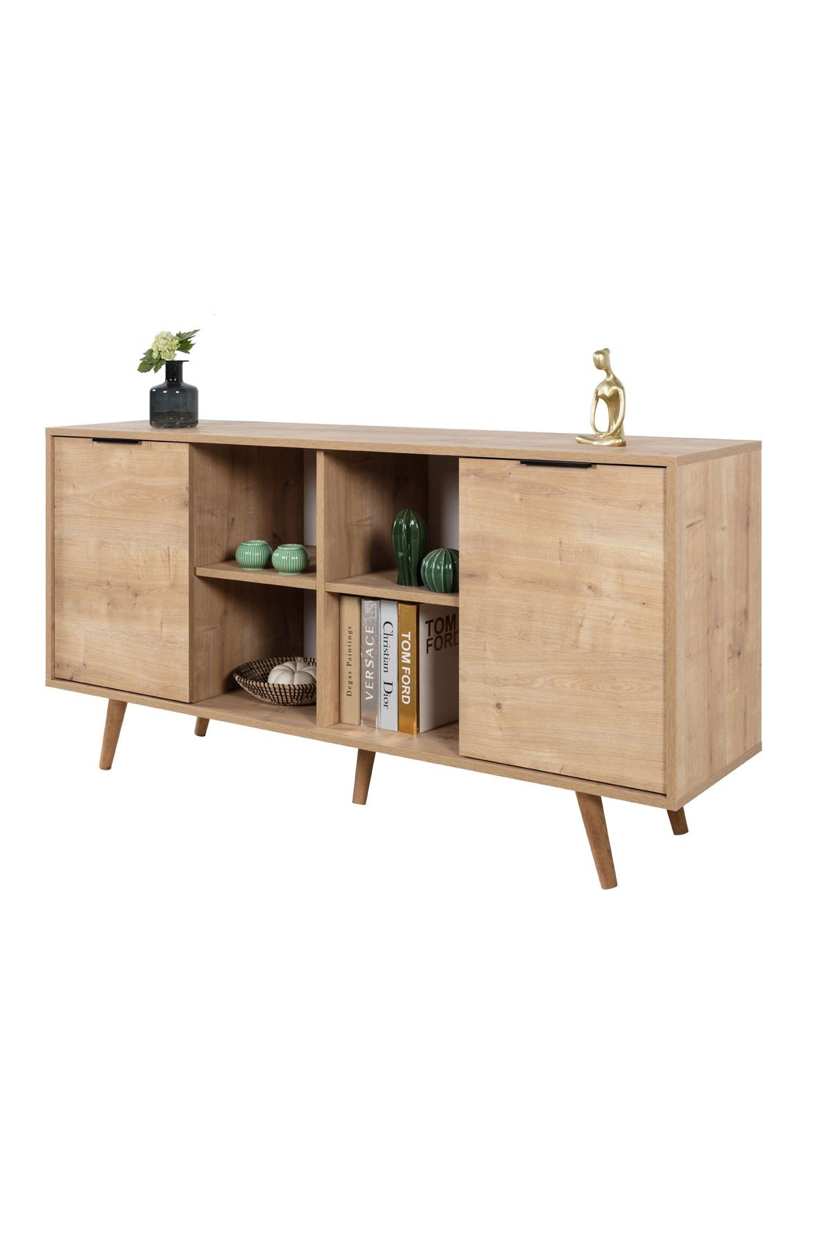 Consola Sina 4622, 160 x 82 x 44 cm, stejar safir, PAL melaminat — imaginea 2