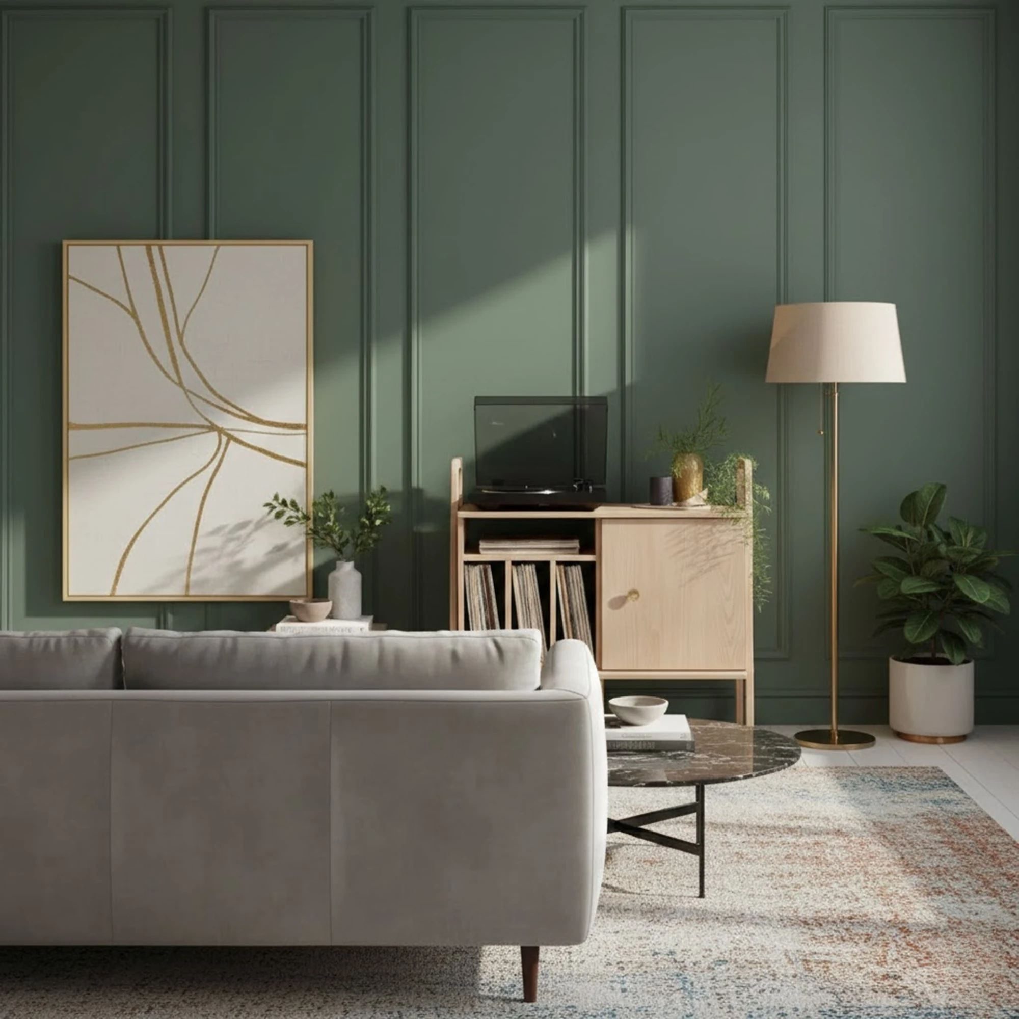 Consola CPT4835-100, 100 x 90 x 40 cm, natural, lemn, spatiu de depozitare, fixare pe perete — imaginea 4