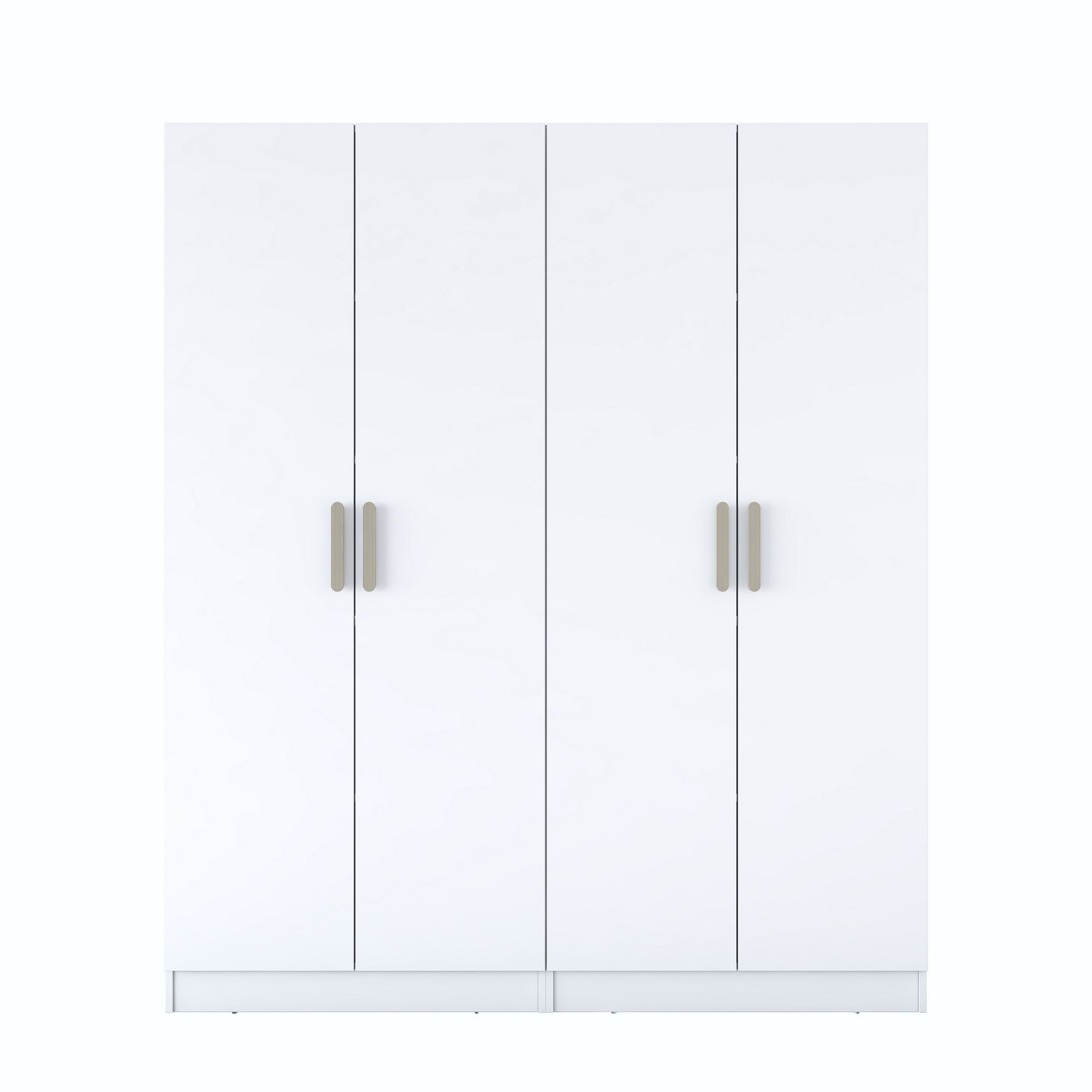 Dulap haine BA165, 180 x 210 x 57,5 cm, alb, PAL, spatiu de depozitare, fixare pe perete — imaginea 2