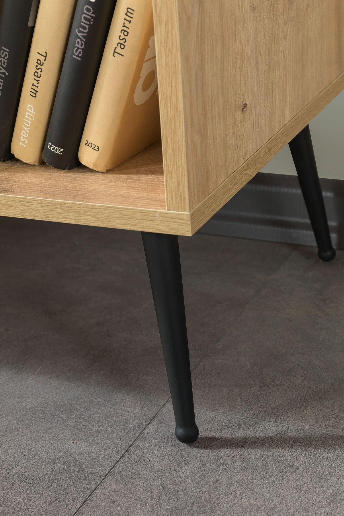 Consola Şile 4610, 160 x 83 x 44 cm, stejar safir, PAL melaminat — imaginea 8