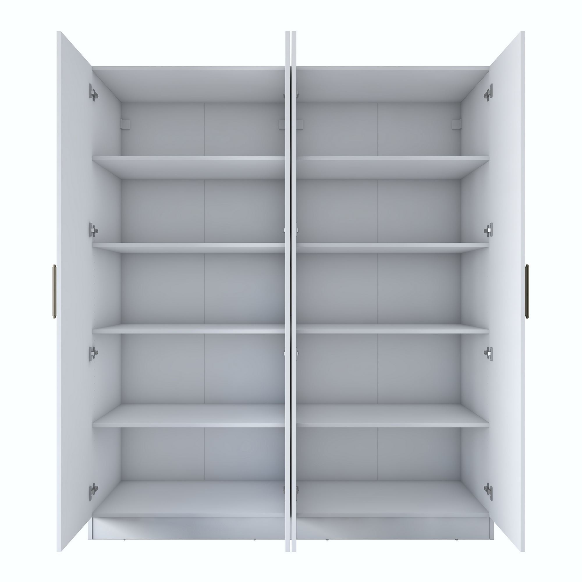 Dulap haine BA165, 180 x 210 x 57,5 cm, alb, PAL, spatiu de depozitare, fixare pe perete — imaginea 12