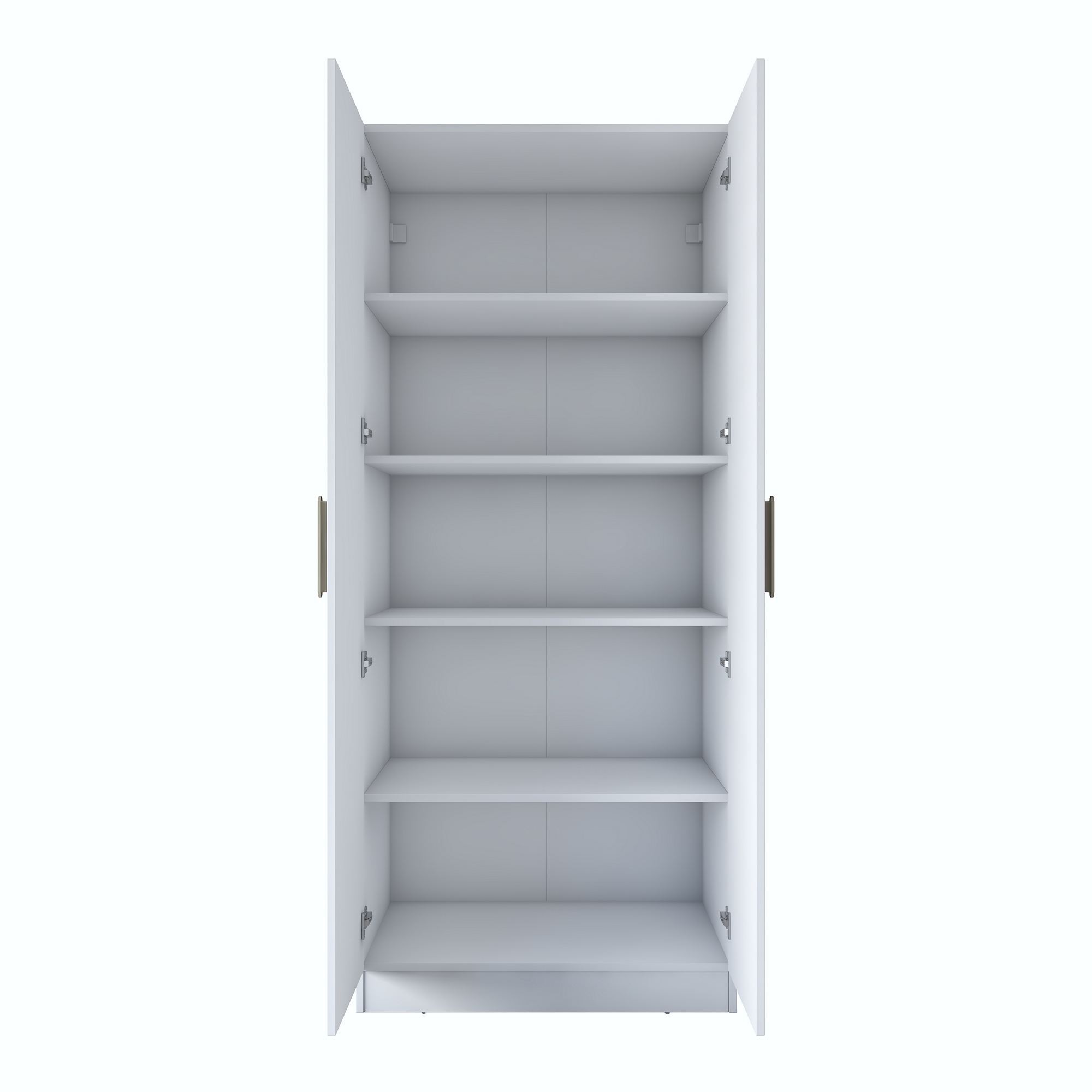 Dulap haine BA160, 90 x 210 x 57,5 cm, alb, PAL, spatiu de depozitare, fixare pe perete — imaginea 11