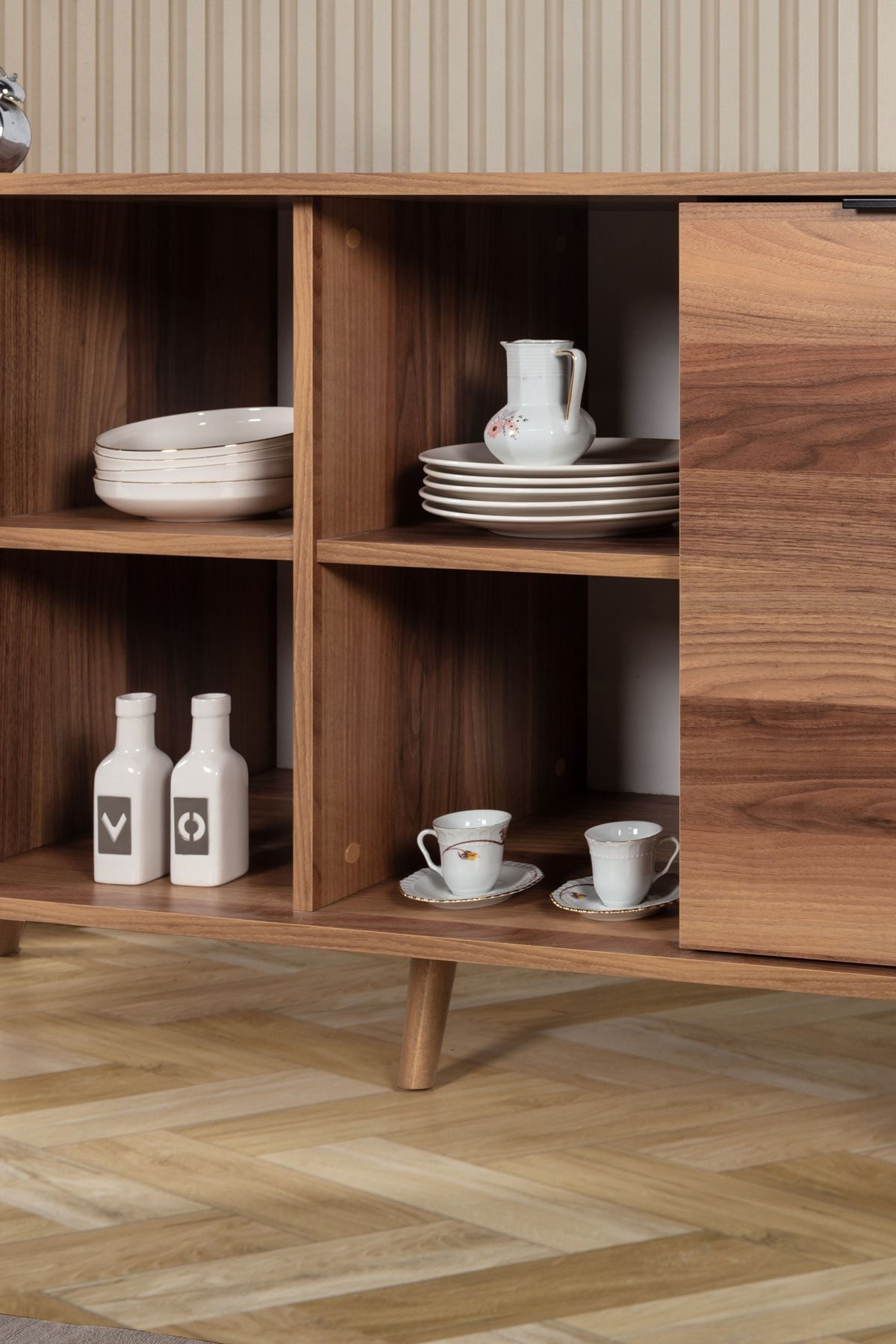Consola Sina 4620, 160 x 82 x 44 cm, nuc, PAL melaminat — imaginea 4