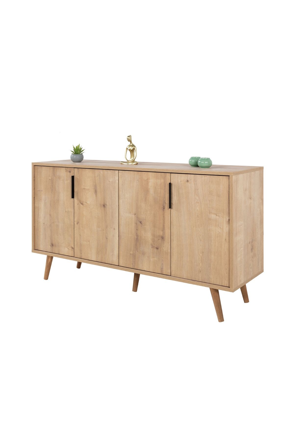 Consola Sırma 4514, 150 x 82 x 44 cm, stejar safir, PAL melaminat — imaginea 4