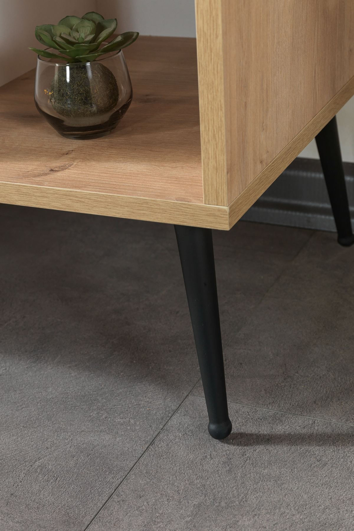 Consola Şile 4611, 160 x 83 x 44 cm, stejar safir alb, PAL melaminat — imaginea 6