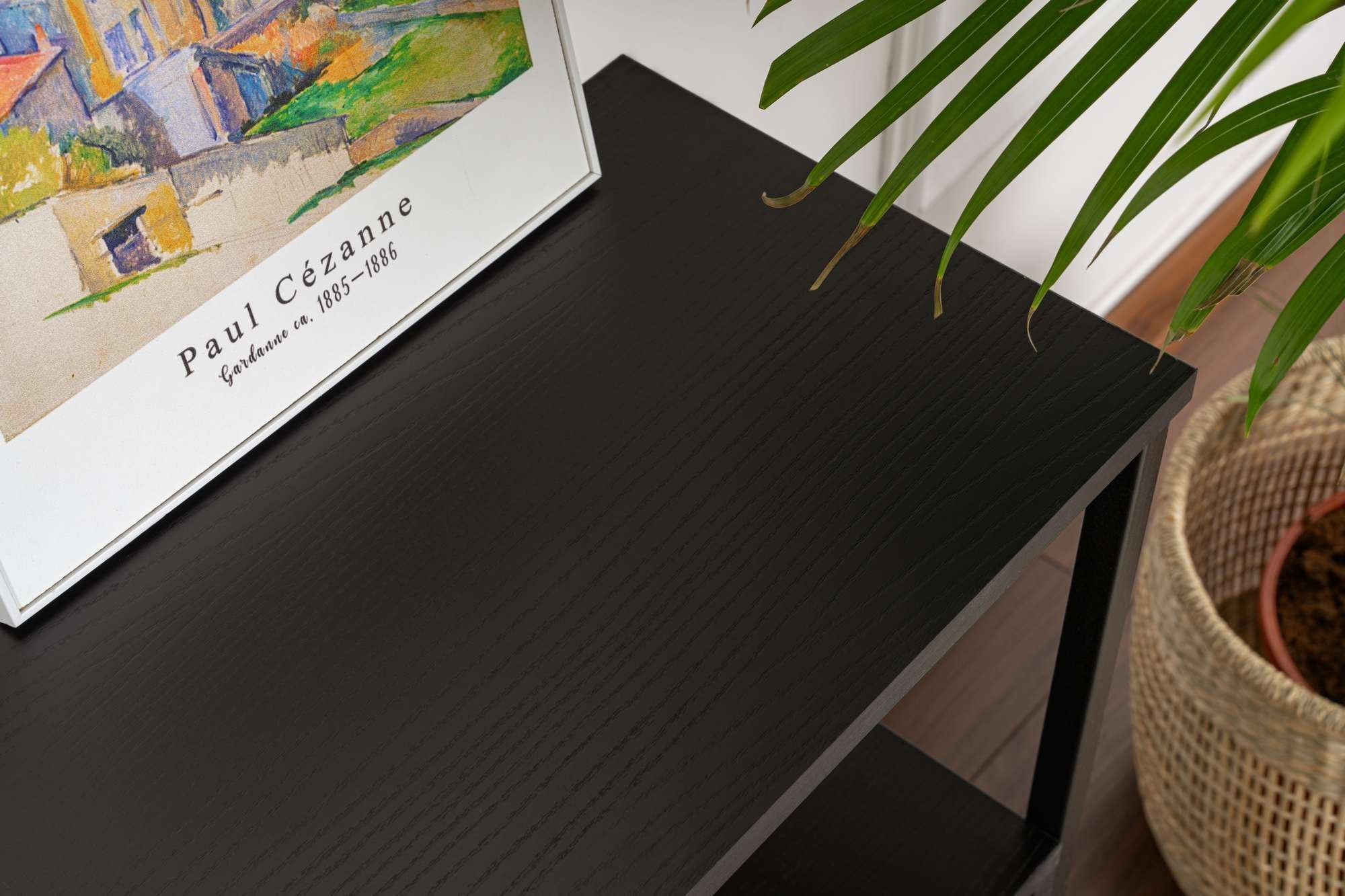 Consola Solace, 120 x 77 x 30 cm, lemn negru negru, PAL melaminat, wood negru / negru — imaginea 7