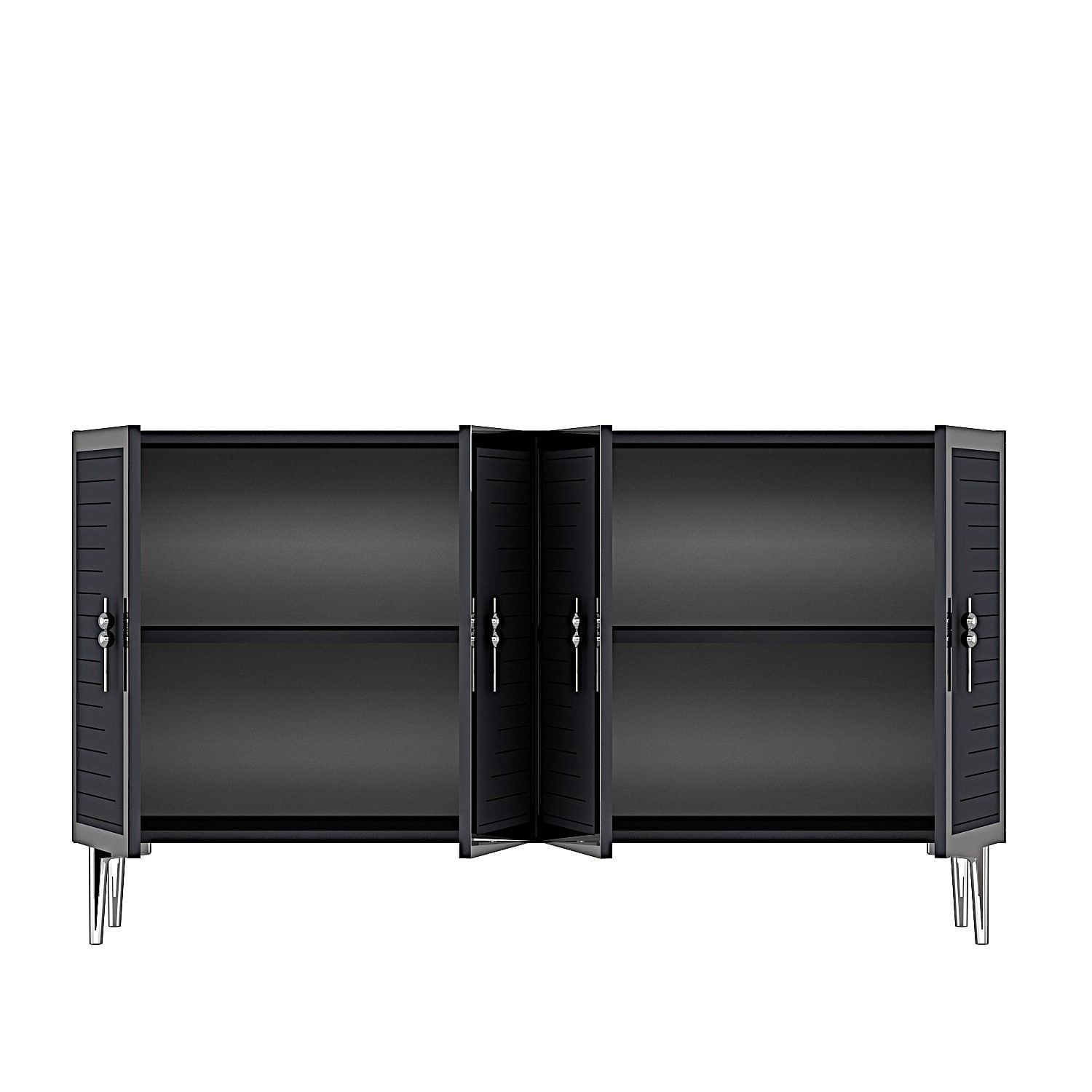 Consola Tuna 120, 120 x 75 x 32 cm, antracit argintiu, PAL melaminat, spatiu de depozitare, fixare pe perete, antracit / silver — imaginea 8