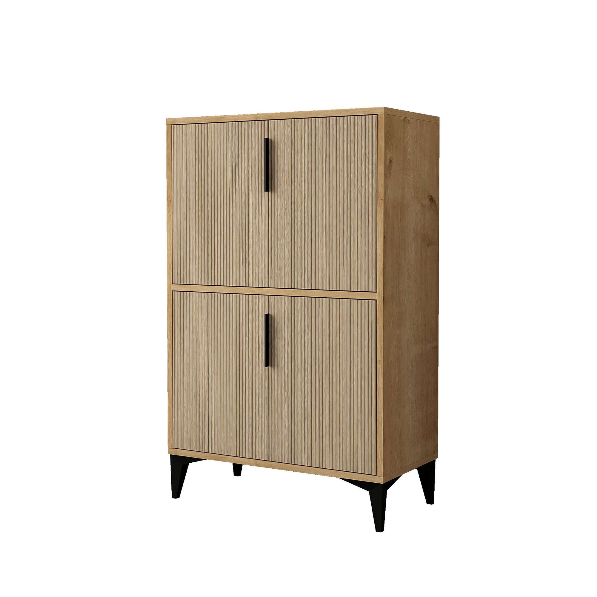 Dulap Ada 1405, 72 x 114 x 36,5 cm, stejar safir, PAL melaminat — imaginea 2
