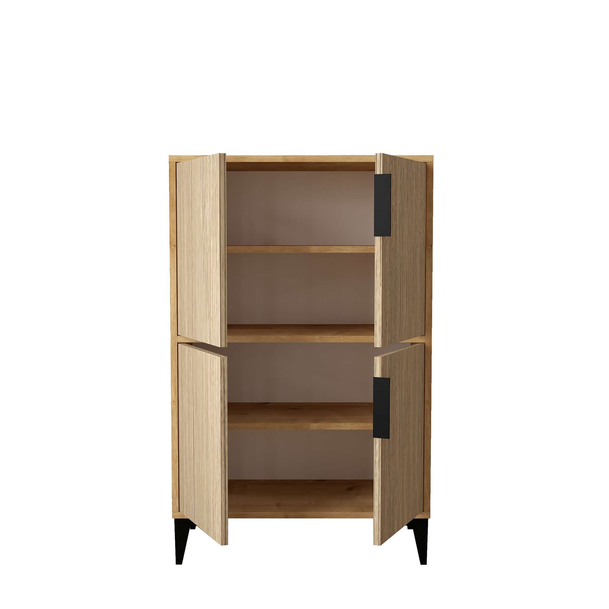 Dulap Ada 1405, 72 x 114 x 36,5 cm, stejar safir, PAL melaminat — imaginea 4