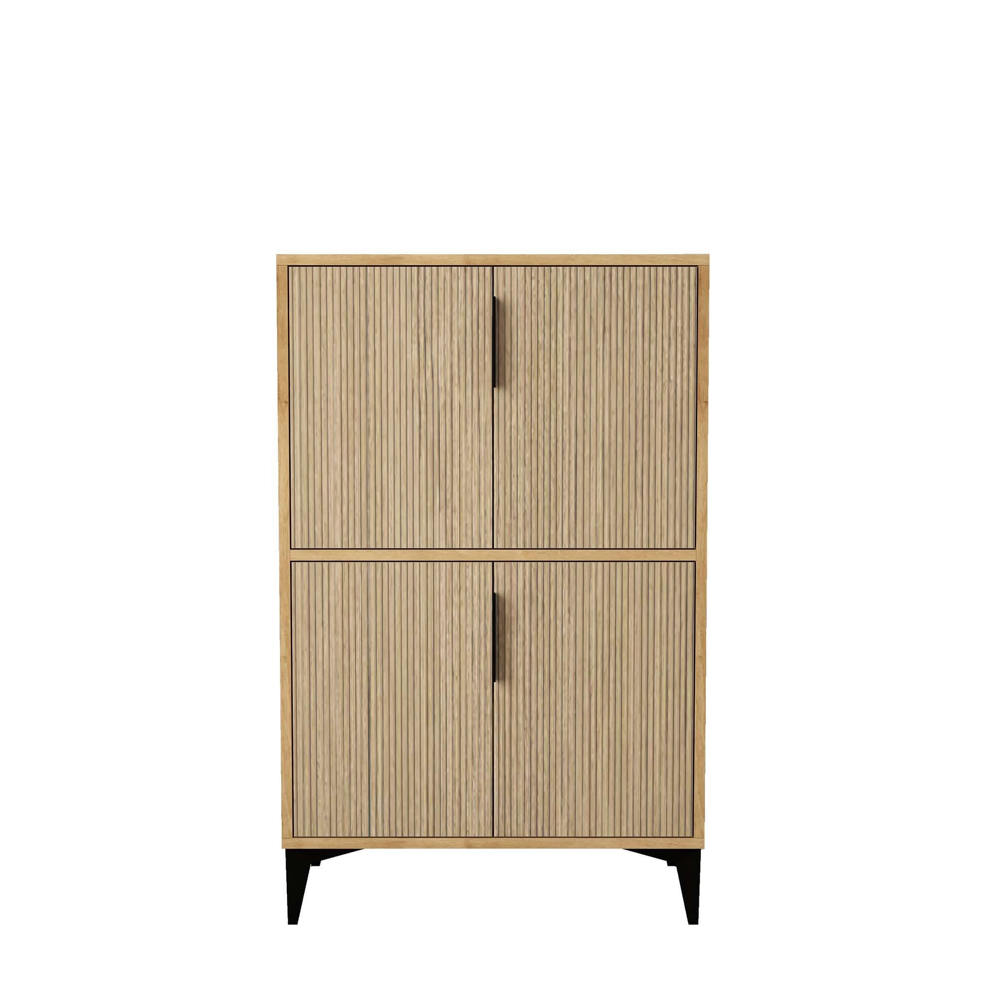 Dulap Ada 1405, 72 x 114 x 36,5 cm, stejar safir, PAL melaminat — imaginea 8
