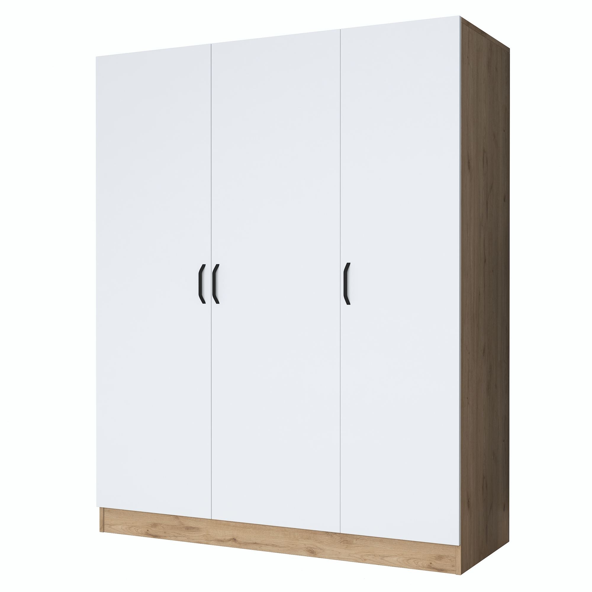 Dulap haine BA105, 145 x 181,9 x 55 cm, nuc alb, PAL, spatiu de depozitare, fixare pe perete — imaginea 6