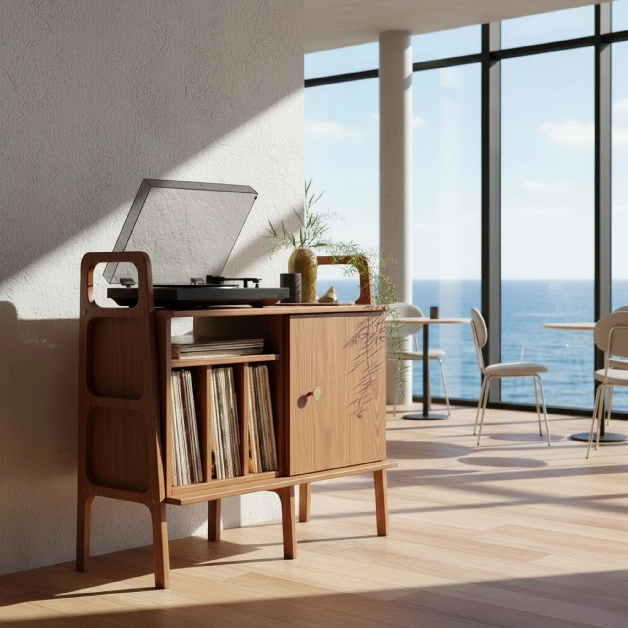 Consola CPT4836-100, 100 x 90 x 40 cm, tec, lemn, spatiu de depozitare, fixare pe perete — imaginea 3