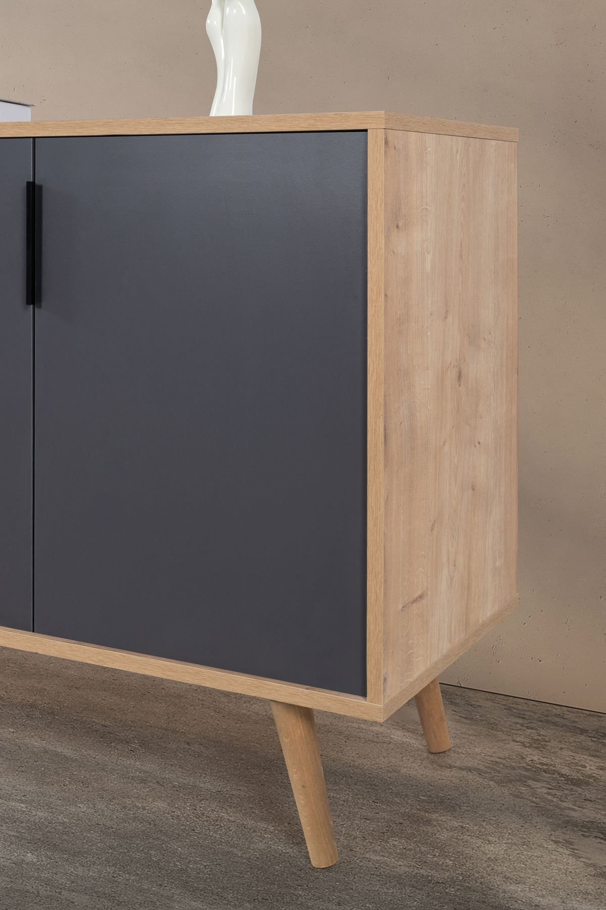 Consola Sırma 4816, 180 x 82 x 44 cm, stejar safir antracit, PAL melaminat — imaginea 7