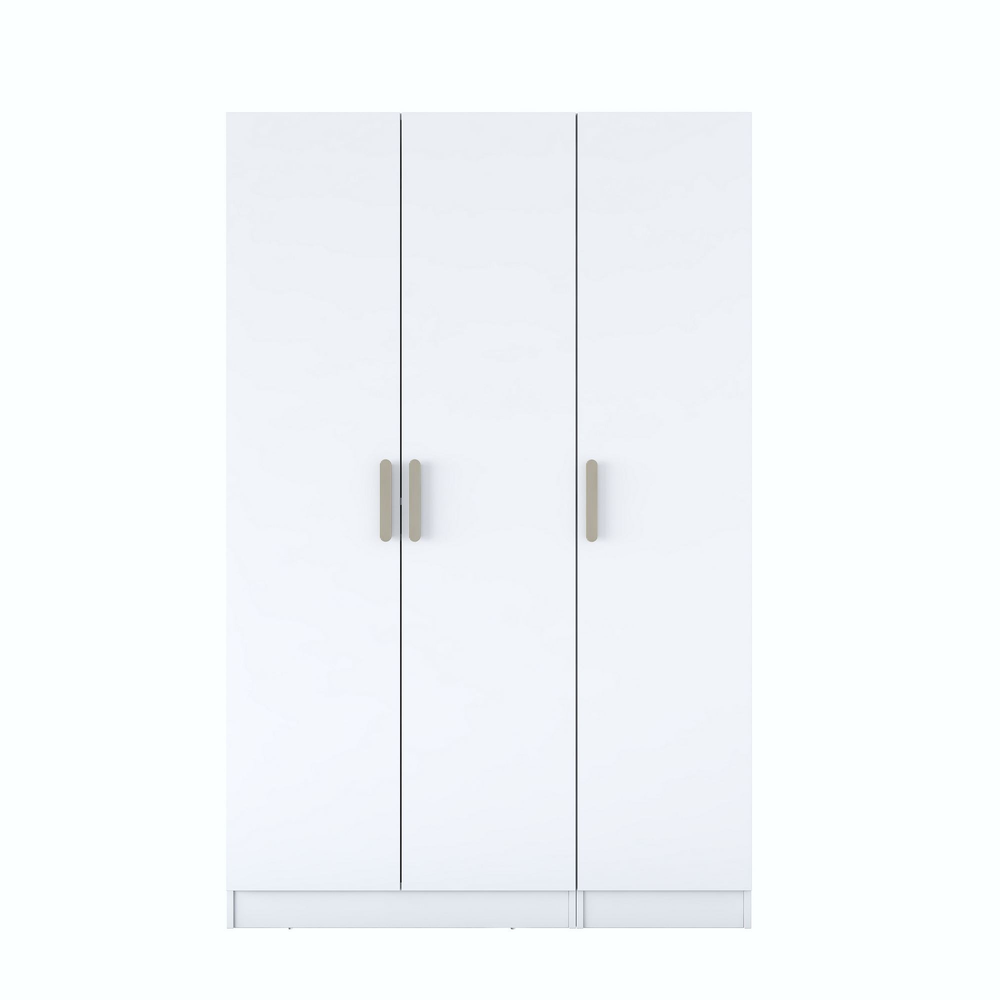 Dulap haine BA164, 135 x 210 x 57,5 cm, alb, PAL, spatiu de depozitare, fixare pe perete — imaginea 2