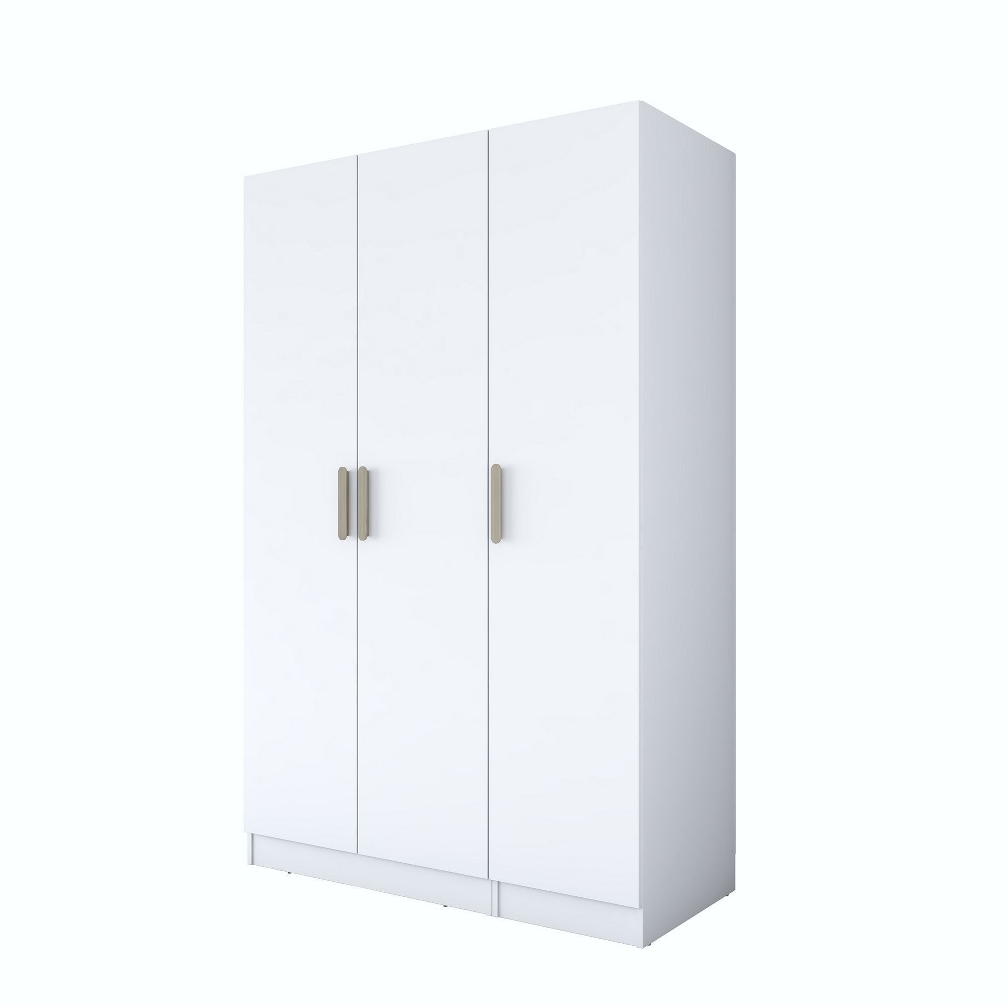 Dulap haine BA164, 135 x 210 x 57,5 cm, alb, PAL, spatiu de depozitare, fixare pe perete — imaginea 5