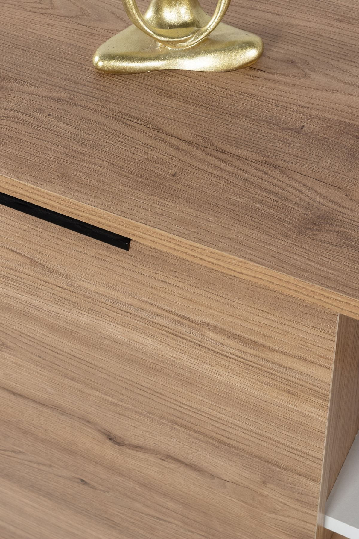 Consola Sina 4621, 160 x 82 x 44 cm, stejar safir alb, PAL melaminat — imaginea 5