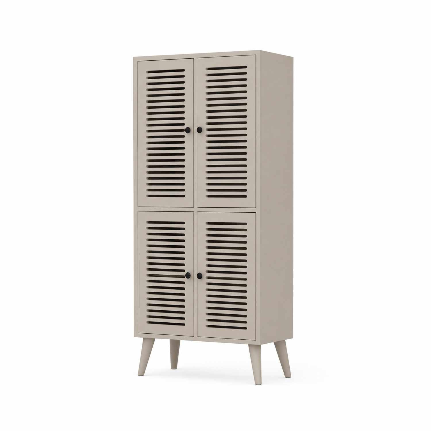 Dulap Deneb, 70 x 160 x 33 cm, bej nisip, MDF, fixare pe perete, capacitate 32 kg, sandstone — imaginea 2