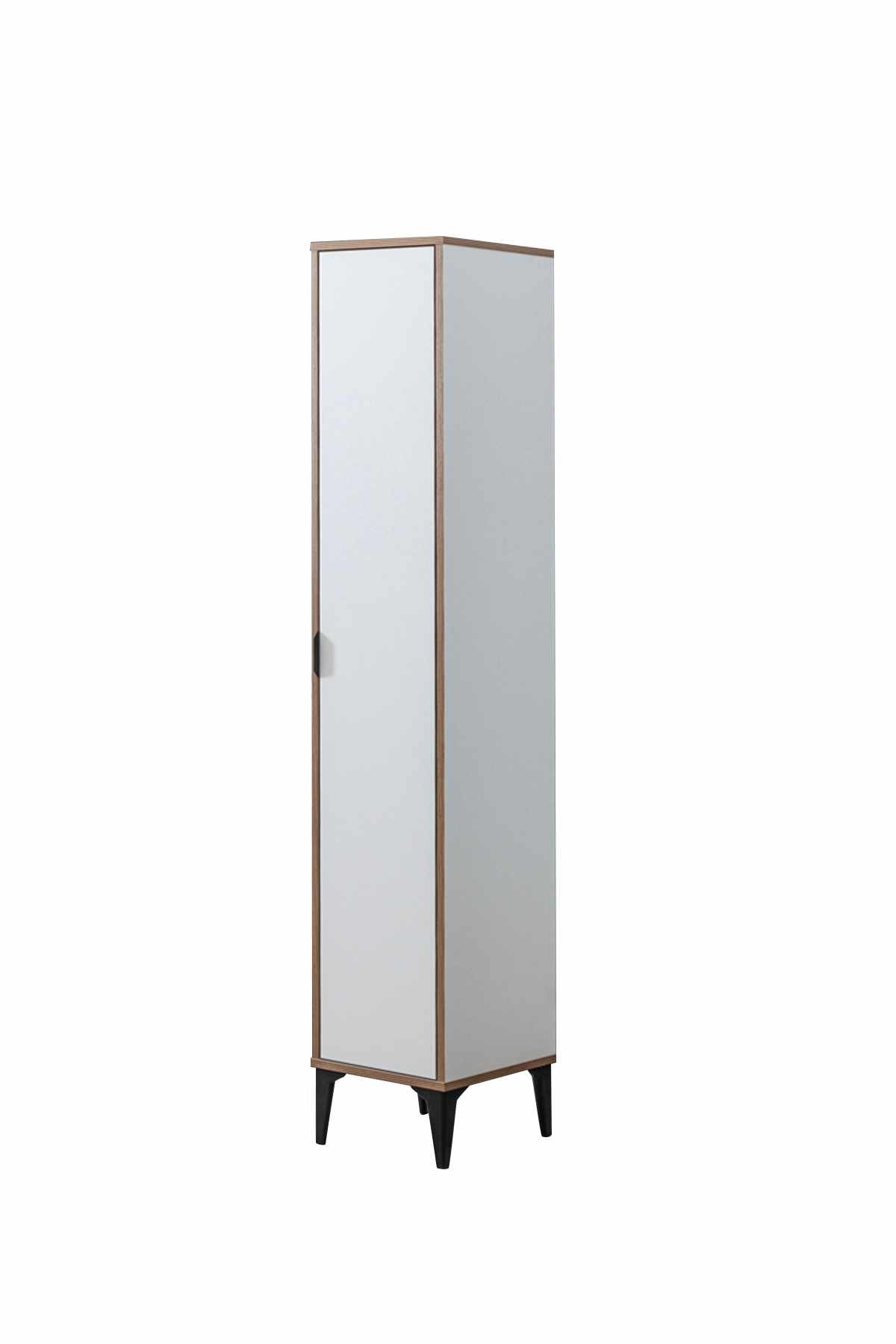 Dulap Arden Single Door, 35 x 190 x 37 cm, alb, PAL melaminat — imaginea 3