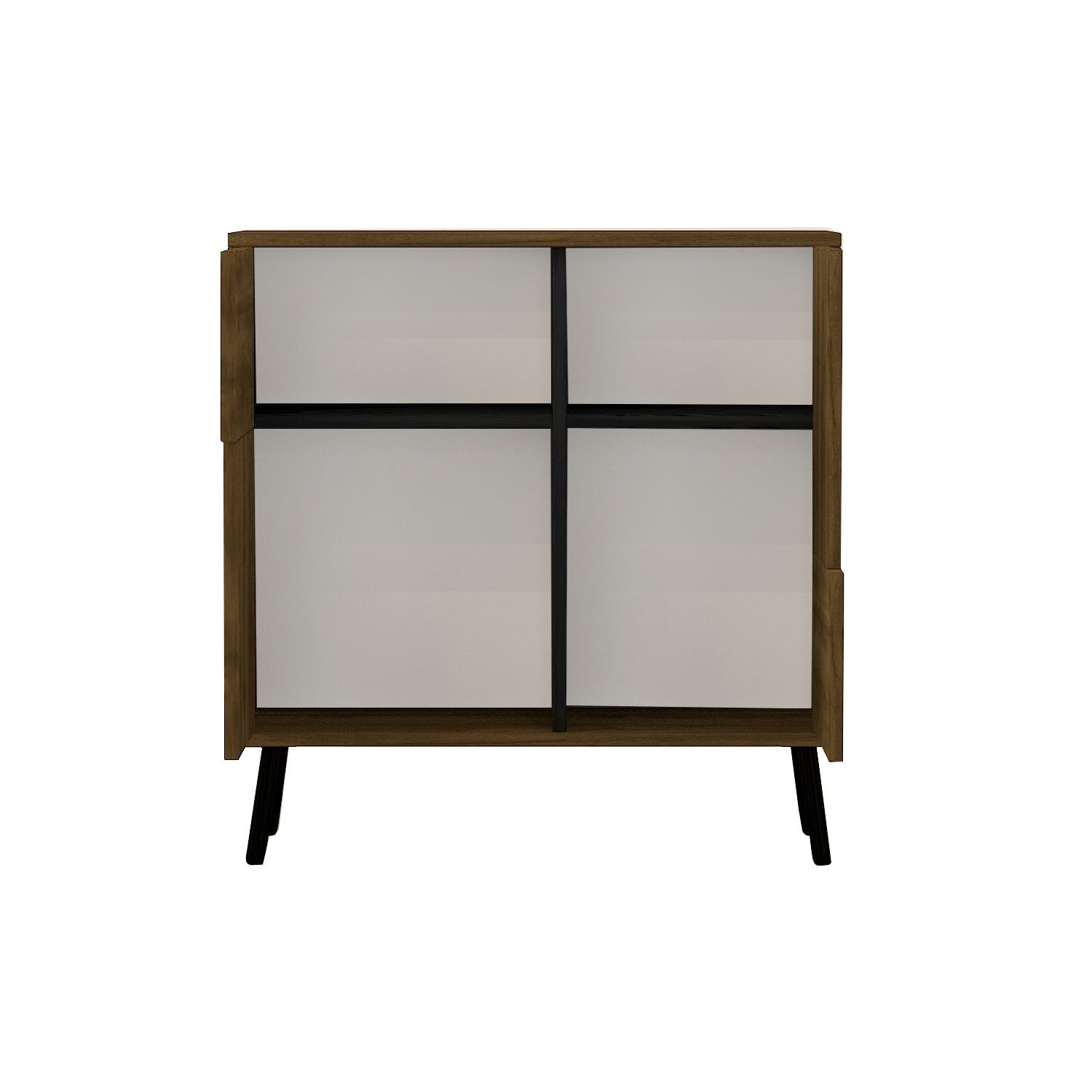 Dulap Darien, 76, 5 x 79, 5 x 35 cm, istanbul nuc negru lemn, PAL melaminat, spatiu de depozitare, fixare pe perete, istanbul nuc / negru wood — imaginea 5