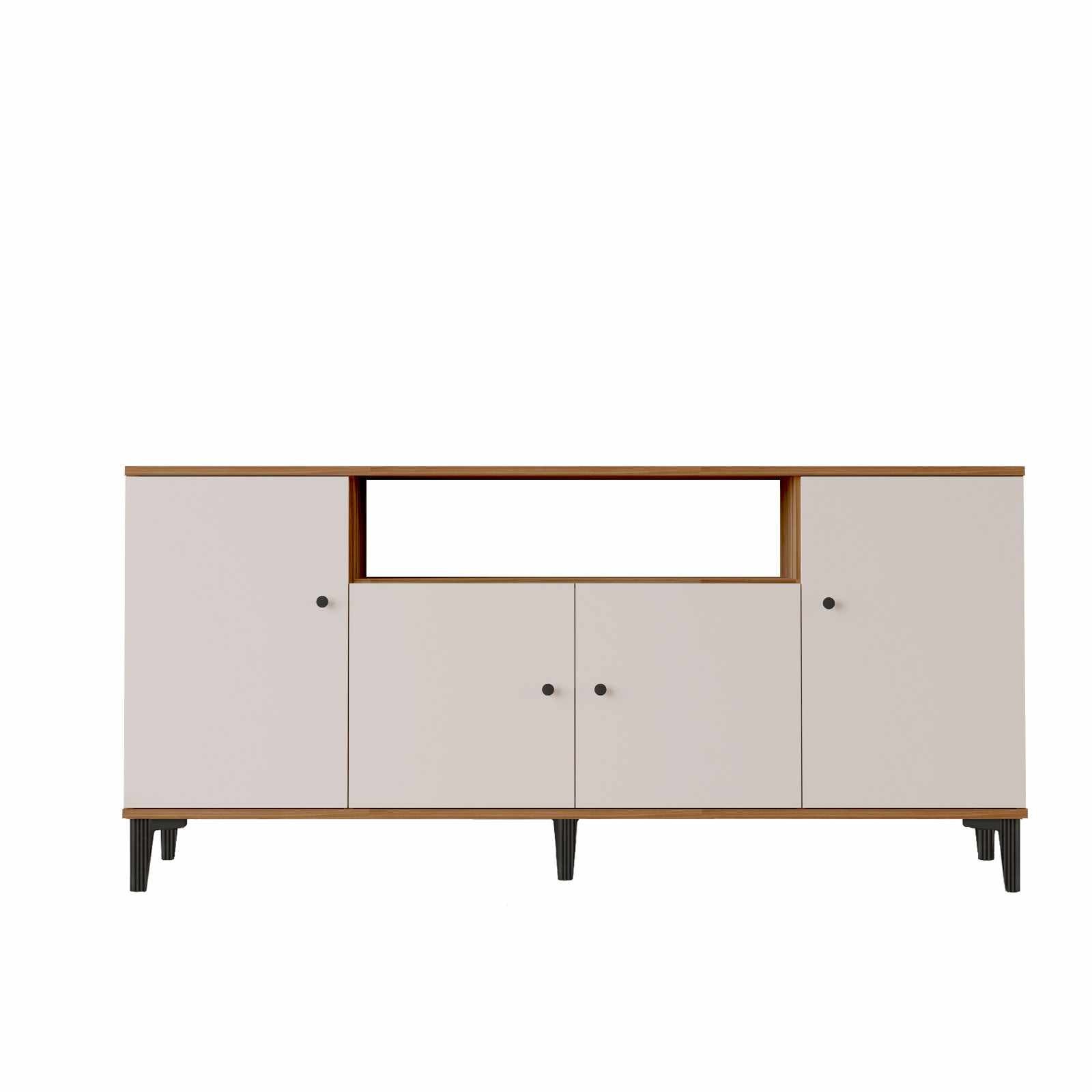 Consola Vıs3-Cka, 180 x 85 x 44,5 cm, nuc, PAL melaminat — imaginea 7